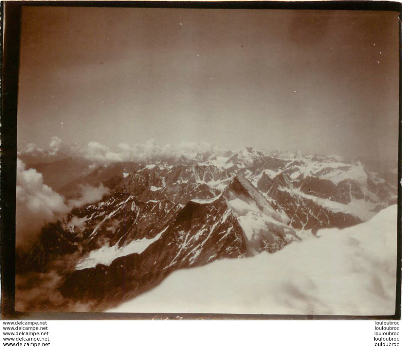 ALPES FRANCE OU SUISSE  MONTAGNE 1900 PHOTO ORIGINALE 13 X 10 CM  L63 - Orte