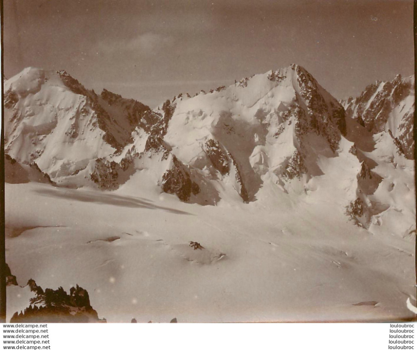 ALPES FRANCE OU SUISSE  MONTAGNE  1900 PHOTO ORIGINALE 13 X 10 CM  L37 - Plaatsen