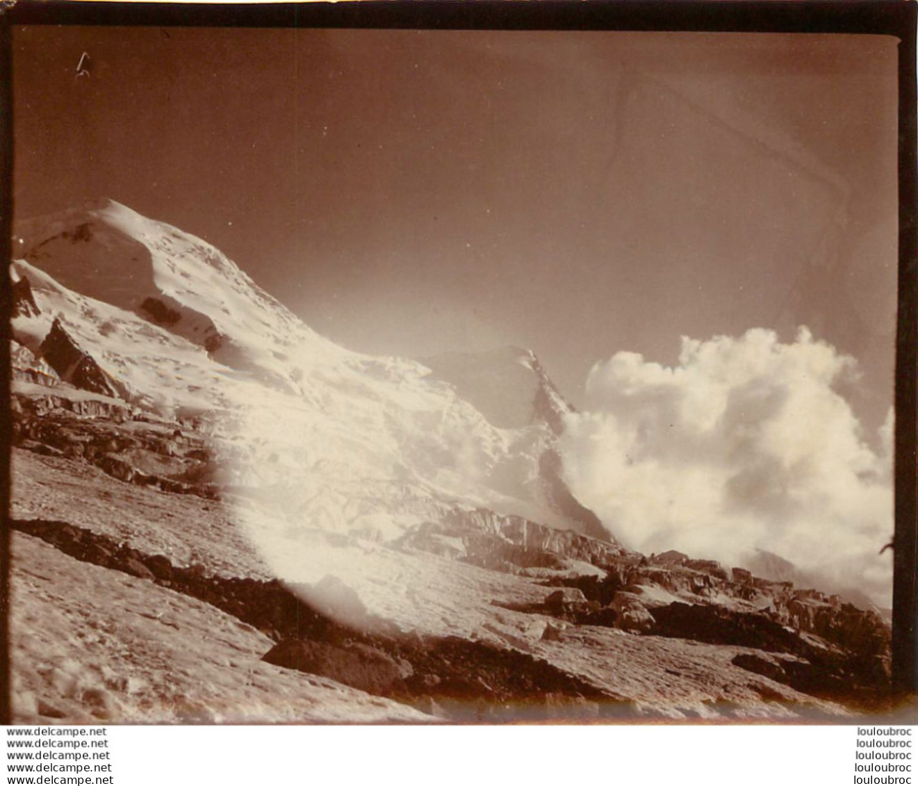 ALPES FRANCE OU SUISSE  MONTAGNE  1900 PHOTO ORIGINALE 13 X 10 CM  L40 - Lieux