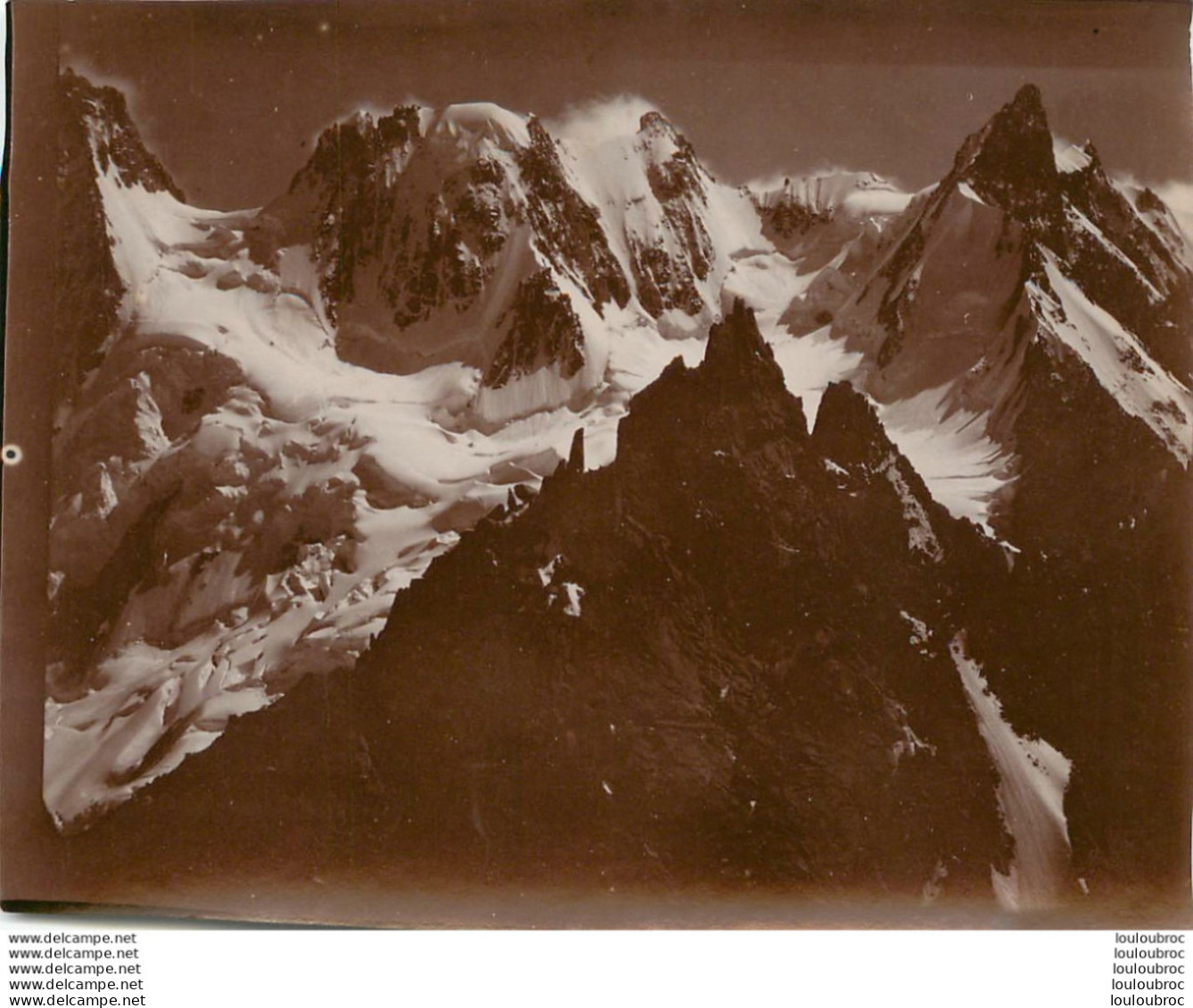 ALPES FRANCE OU SUISSE  MONTAGNE  1900 PHOTO ORIGINALE 13 X 10 CM  L32 - Lieux