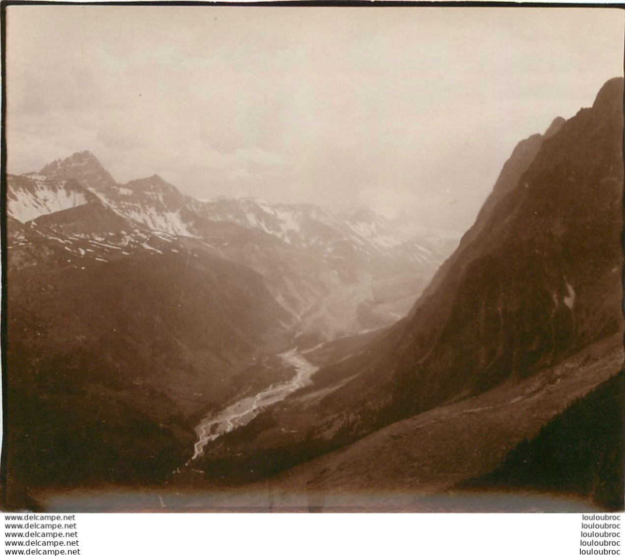 ALPES FRANCE OU SUISSE  MONTAGNE  1900 PHOTO ORIGINALE 13 X 10 CM  L20 - Orte