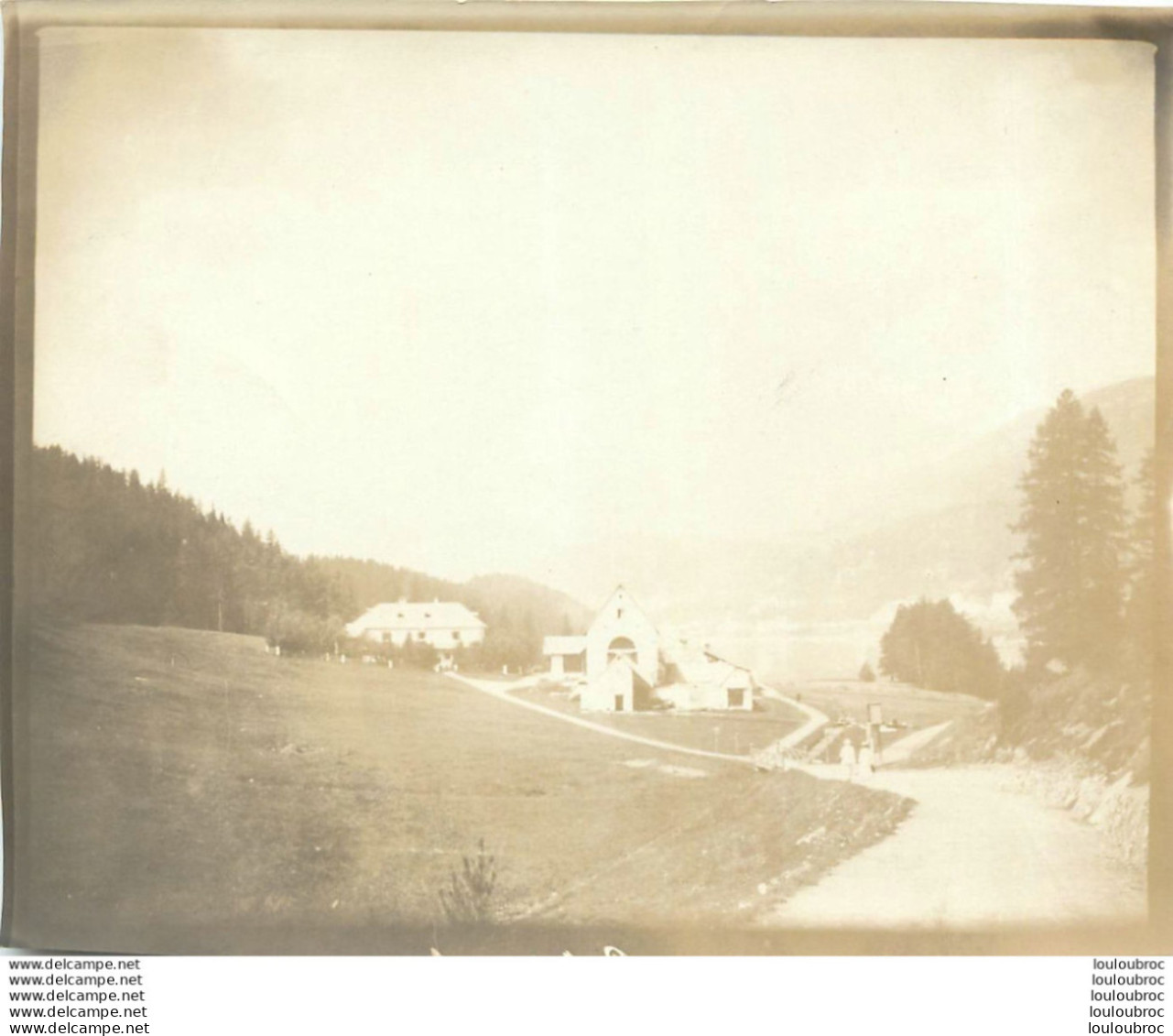 ALPES FRANCE OU SUISSE  ENVIRONS DE SAINT MORITZ 1900 PHOTO ORIGINALE 13 X 10 CM   J2 - Lieux