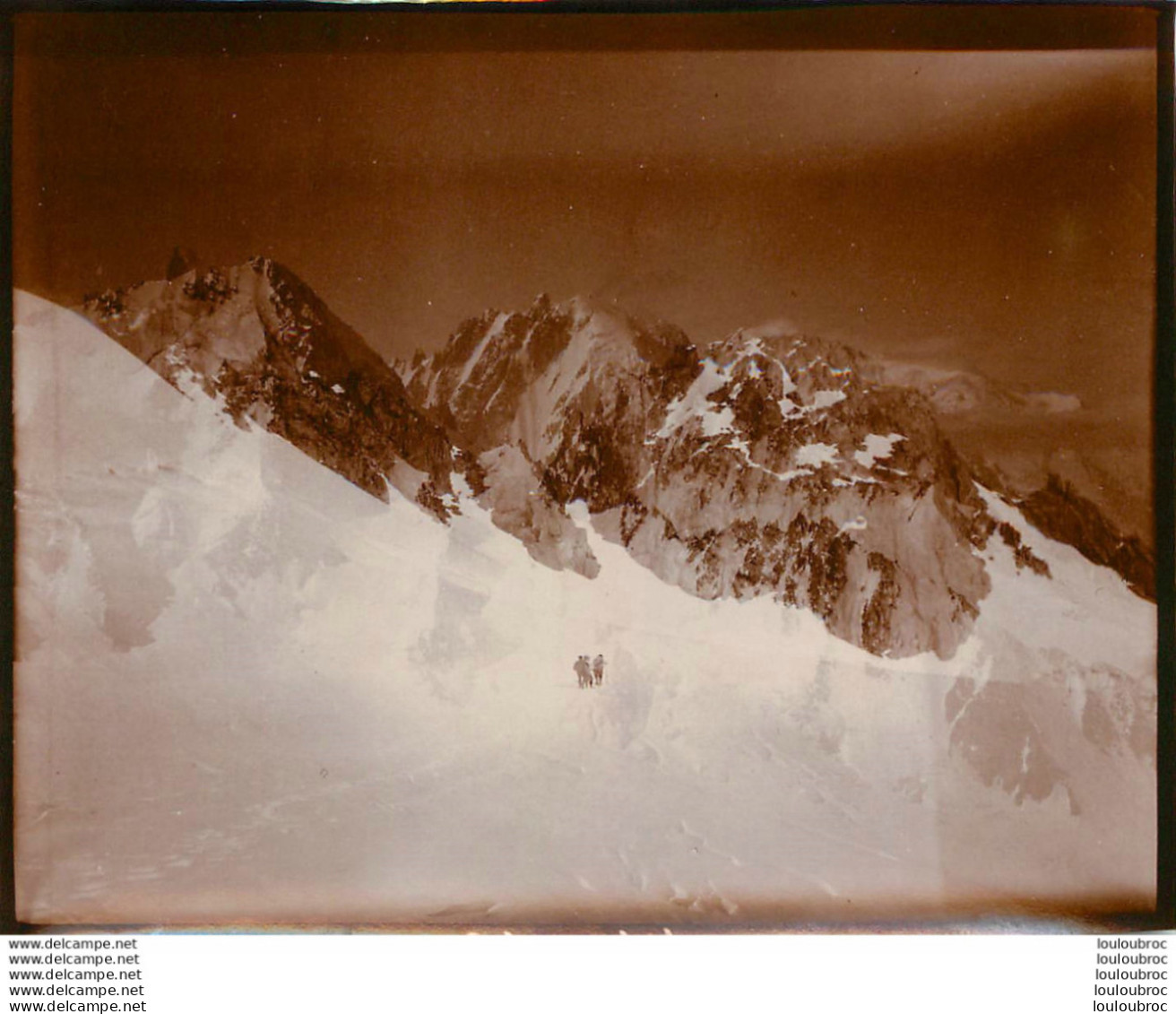 ALPES FRANCE OU SUISSE  ALPINISME PHOTO ORIGINALE 13 X 10 CM N10 - Lieux