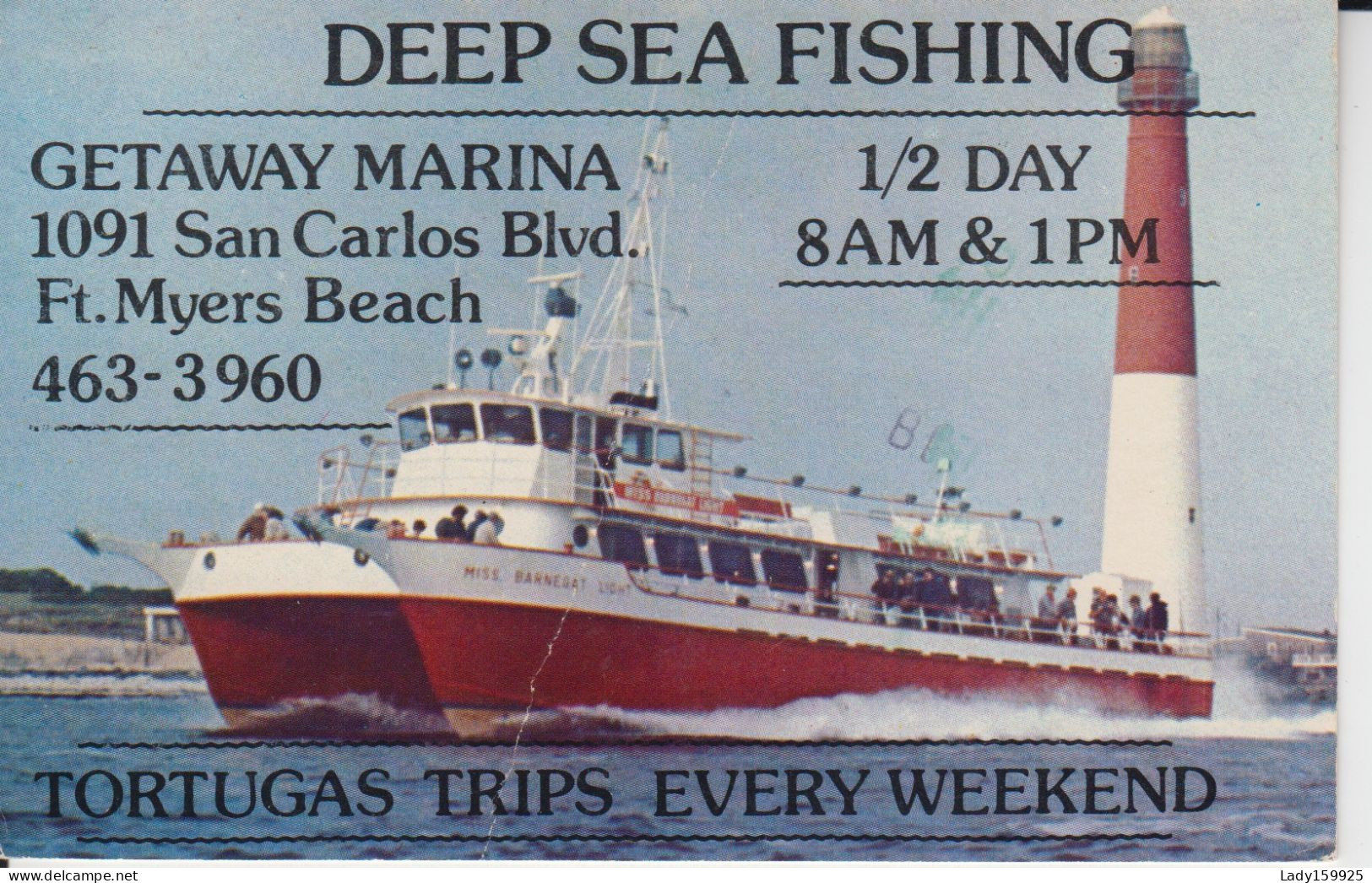Deep Sea Fishing  Miss Barnegat Light (catamaran)   Getaway Marina  Fort Myers Beach Floride Animation 2 Scans - Fort Myers