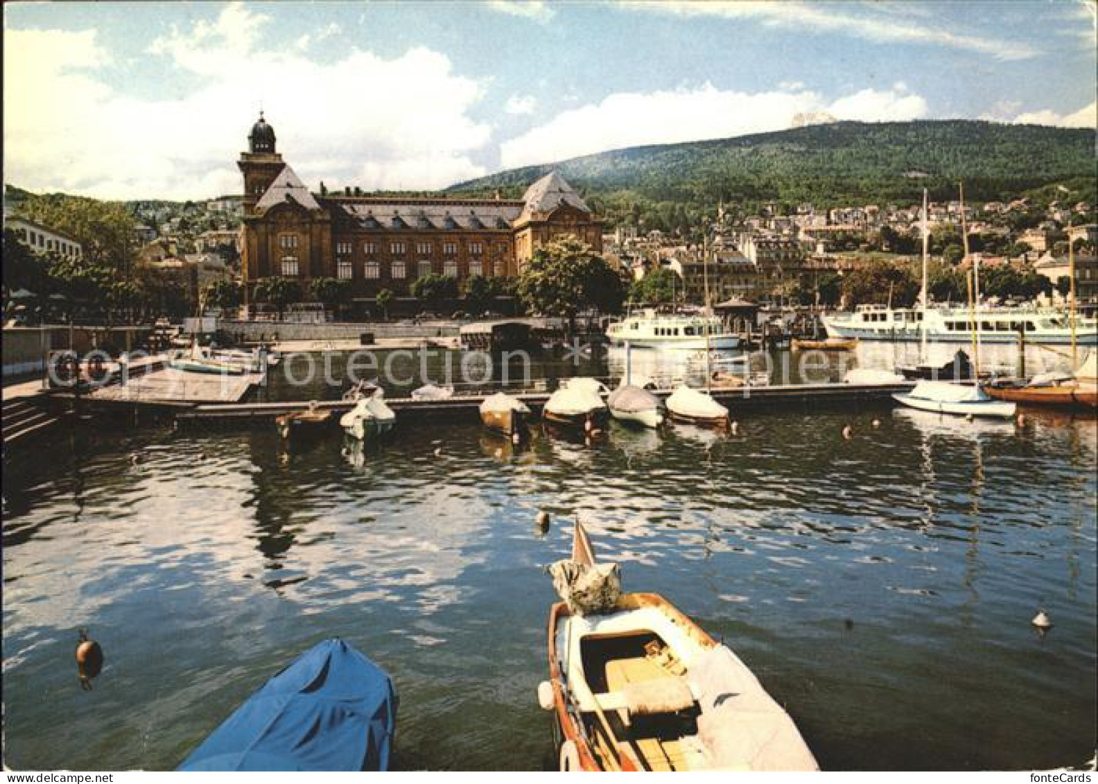 11880738 Neuchatel NE La Poste Et Le Port Neuchatel - Sonstige & Ohne Zuordnung