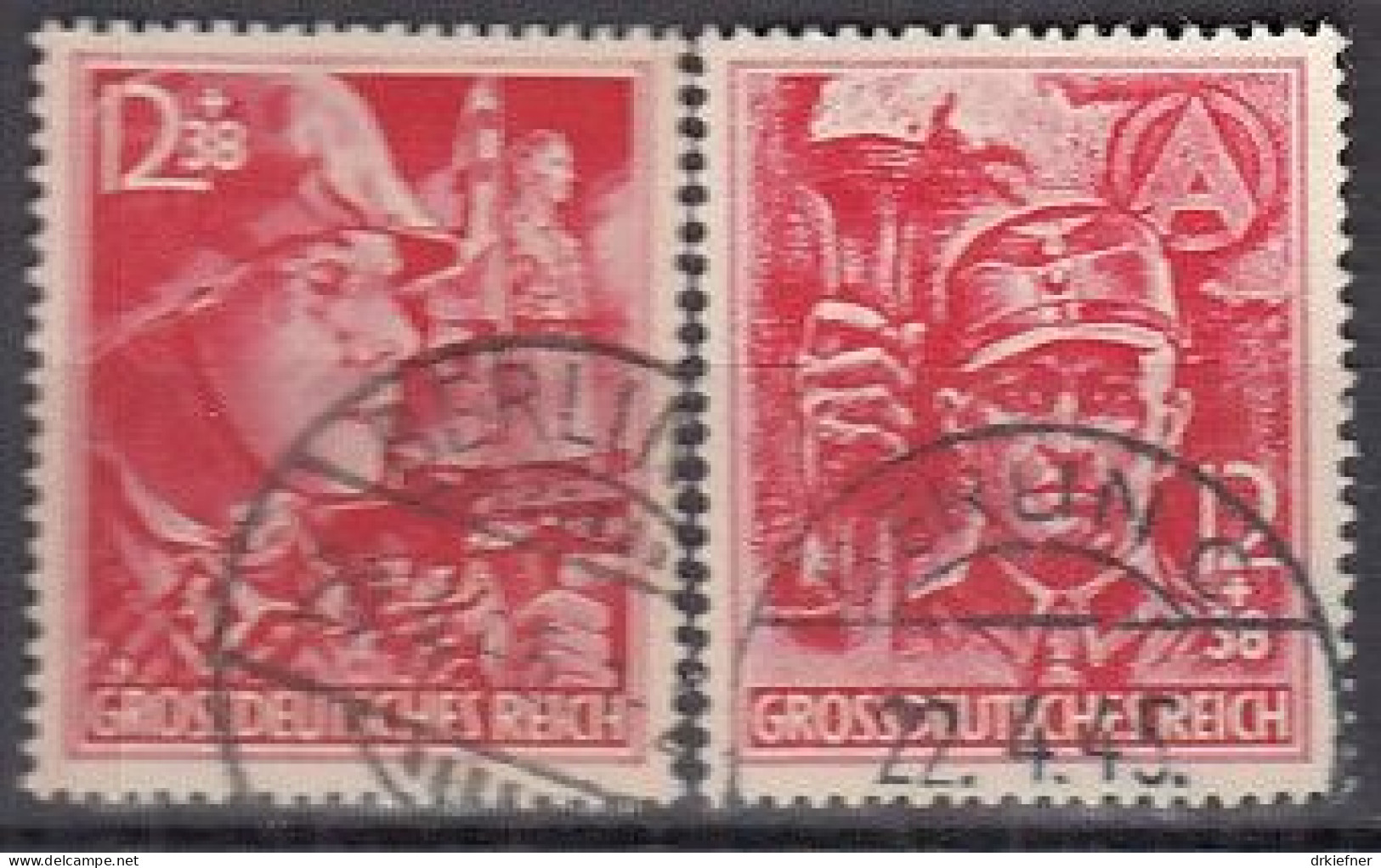 DR  909-910, Gestempelt, Parteiorganisationen, 1945, Später Rückdatierte Abstempelung - Used Stamps