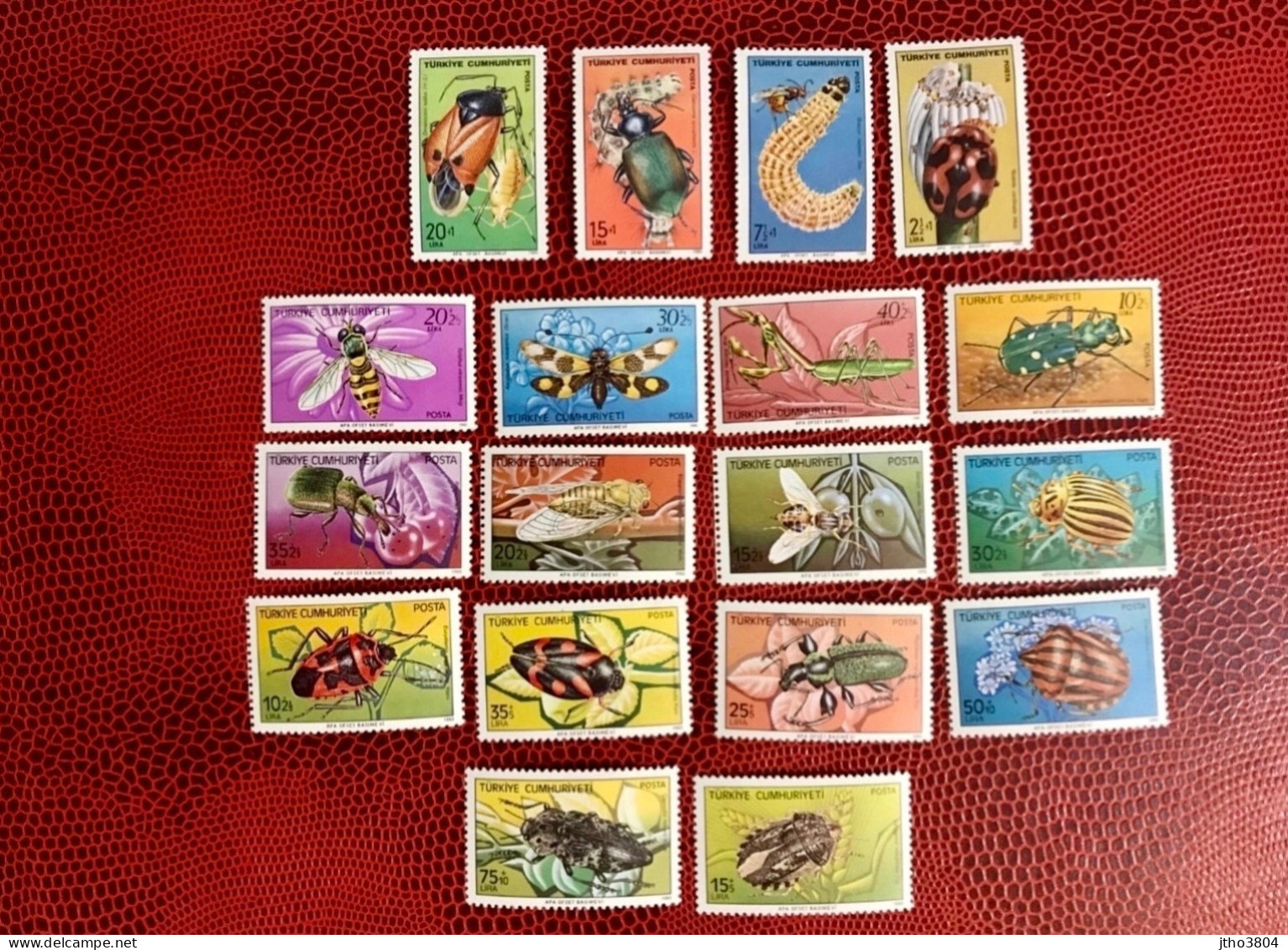 TURQUIE 1980 1981 1982 1983 Complet 18v Neuf MNH **  Insecto Insect Insekt Inseto Insetto TURQUIA TURKEY - Autres & Non Classés