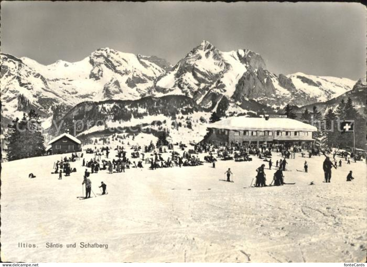 11880623 Unterwasser Berghaus Iltios Mit Saentis Und Schafberg  - Otros & Sin Clasificación