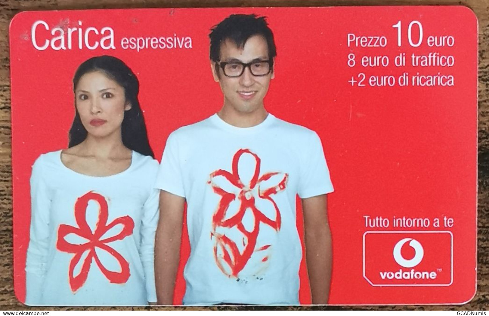 Carte De Recharge - Carica Espressiva 10€ Vodafone Mobile Italy - Télécarte ~43 - GSM-Kaarten, Aanvulling & Voorafbetaald