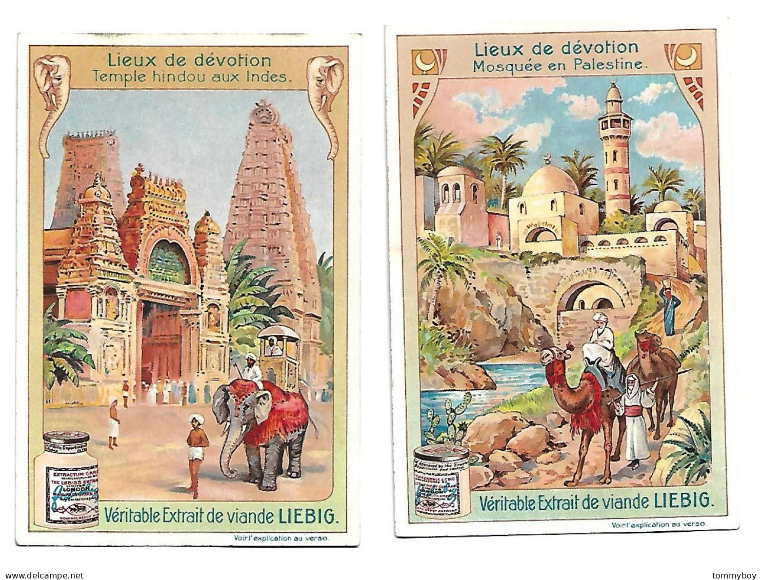 S 821 , Liebig 6 Cards, Lieux De Dévotion  (ref B20) - Liebig