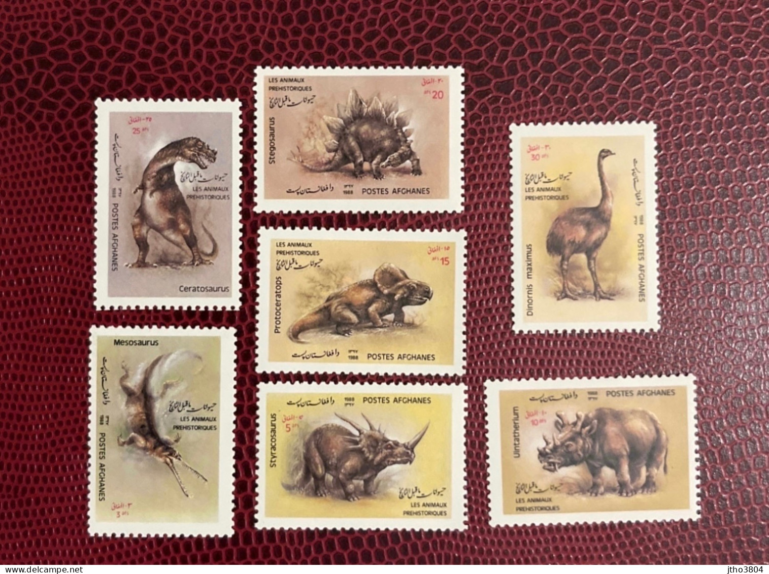 AFGHANISTAN 1988 7v Neuf MNH ** Mi YT Préhistorique Prehistoric Prehistórico Prähistorisches Preistorico - Prehistorics