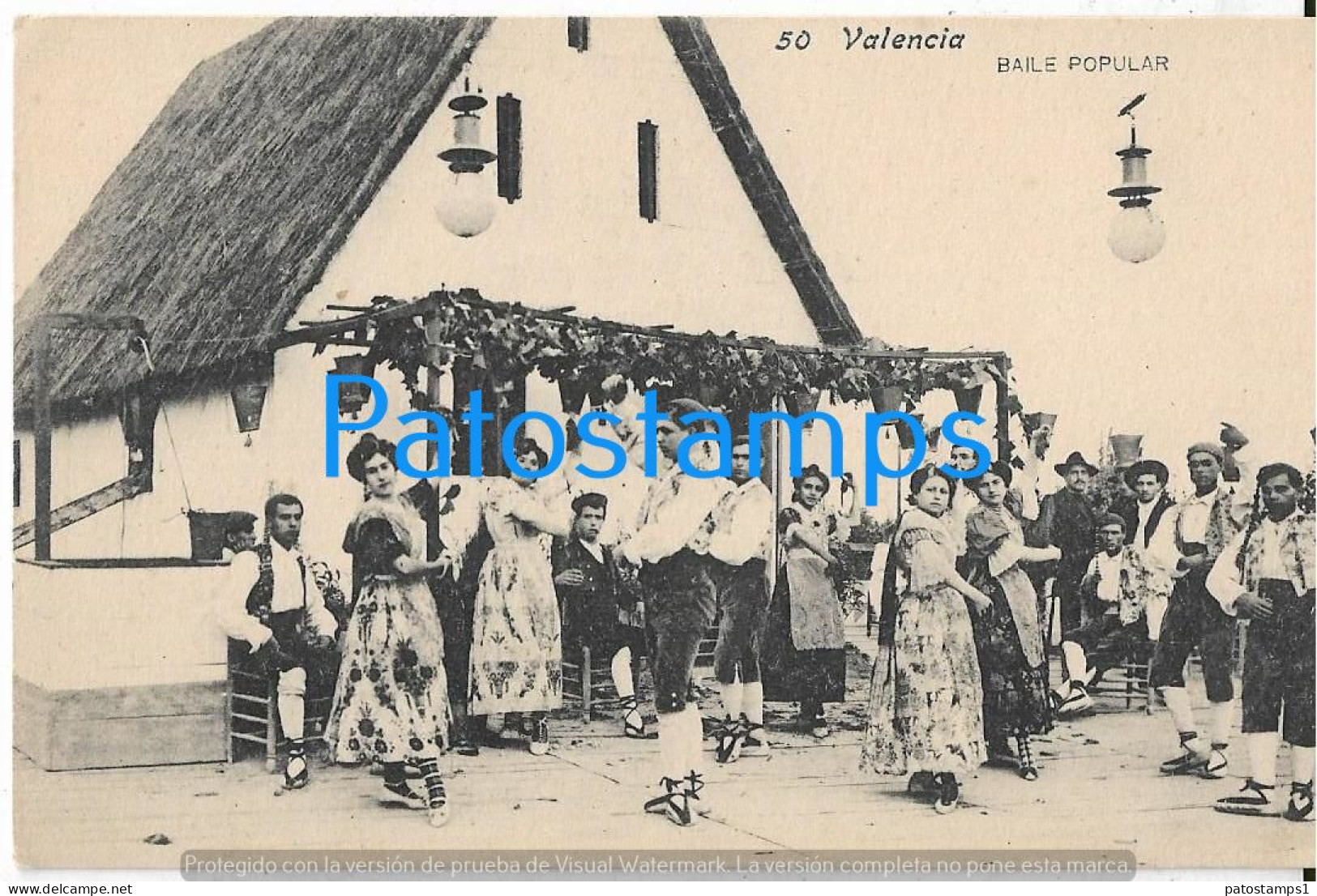 227961 SPAIN ESPAÑA VALENCIA COSTUMES DANCER BAILE POPULAR POSTAL POSTCARD - Sonstige & Ohne Zuordnung