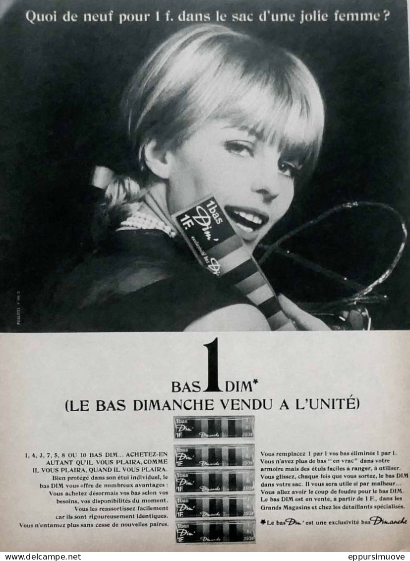 Publicité Papier  BAS DIM Mai 1964 FAC 993 - Werbung