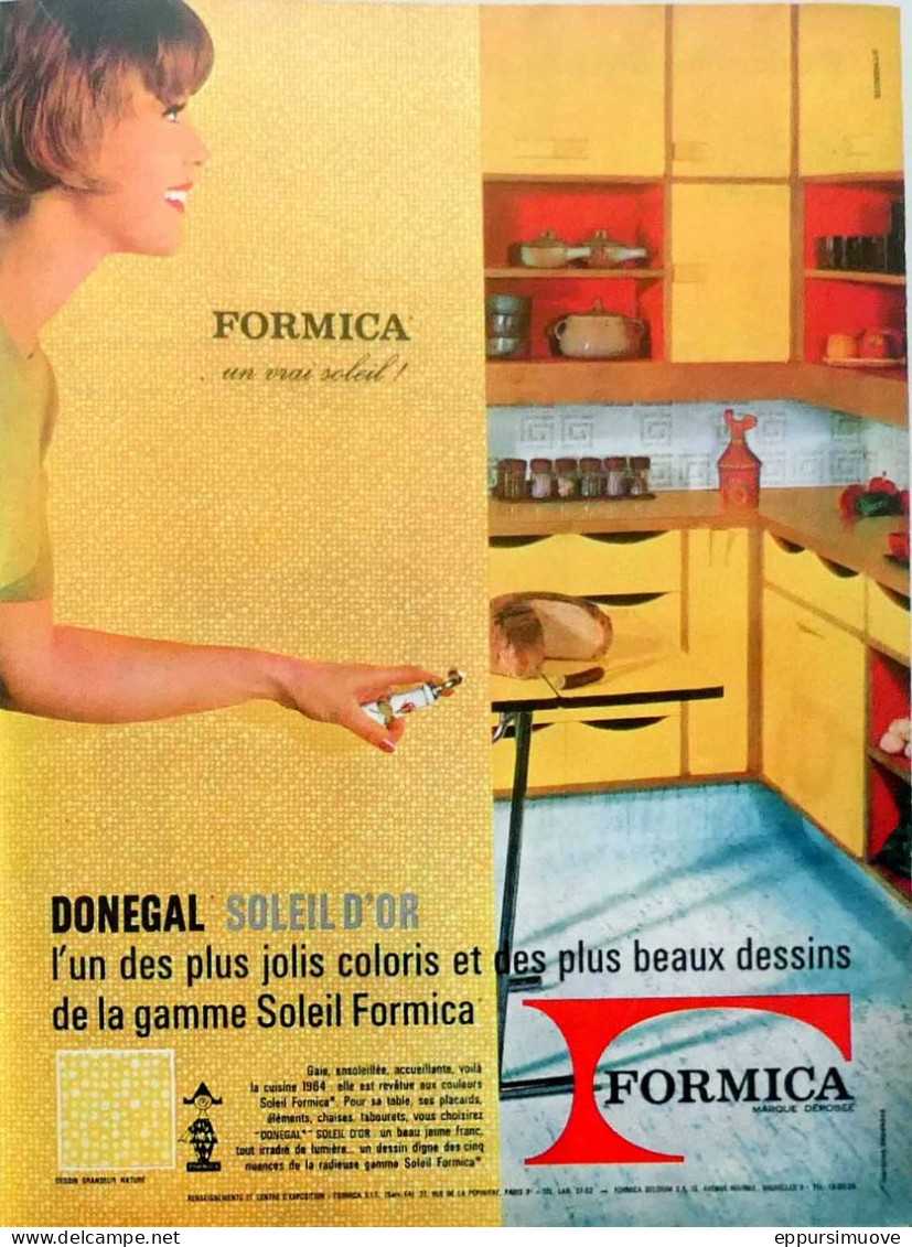 Publicité Papier  CUISINE FORMICA Mai 1964 FAC 992 - Werbung