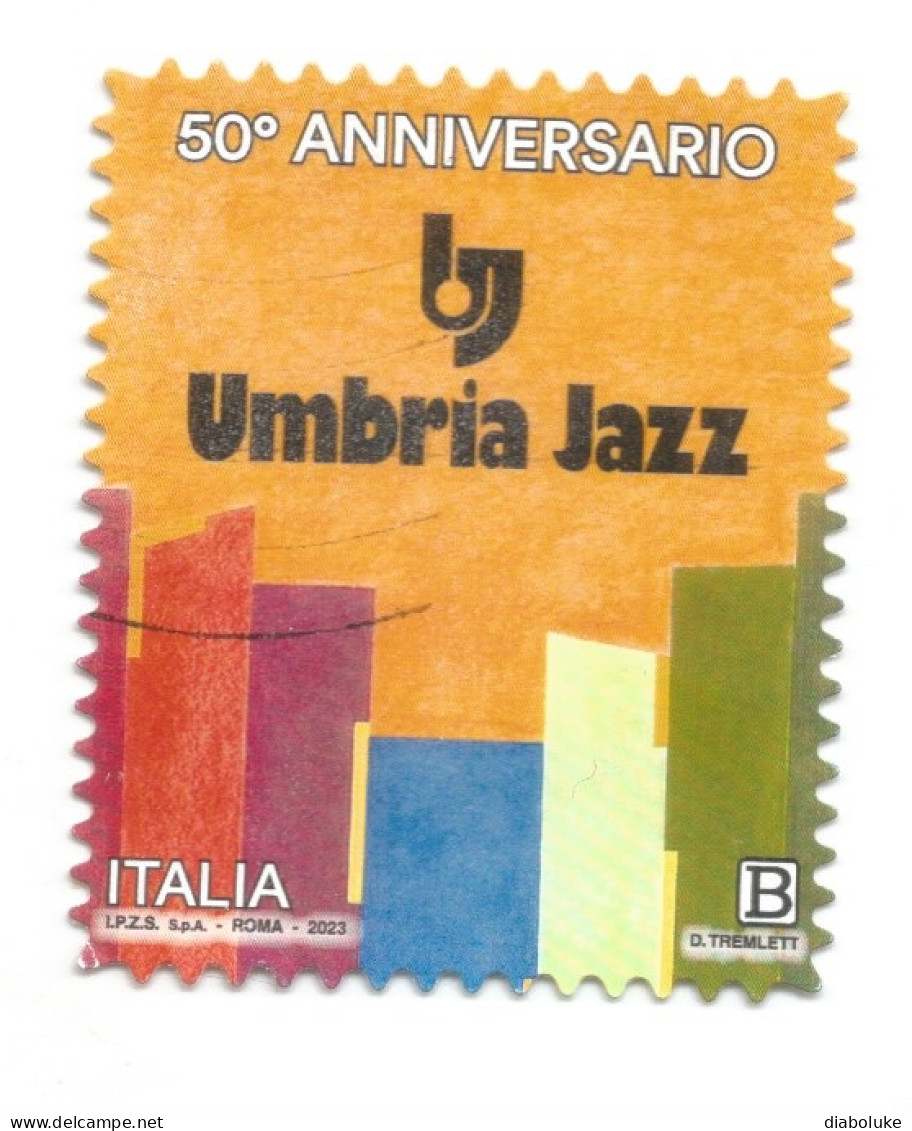 (REPUBBLICA ITALIANA) 2023, UMBRIA JAZZ SUMMER - Serie Di 1 Francobollo Usato - 2021-...: Used