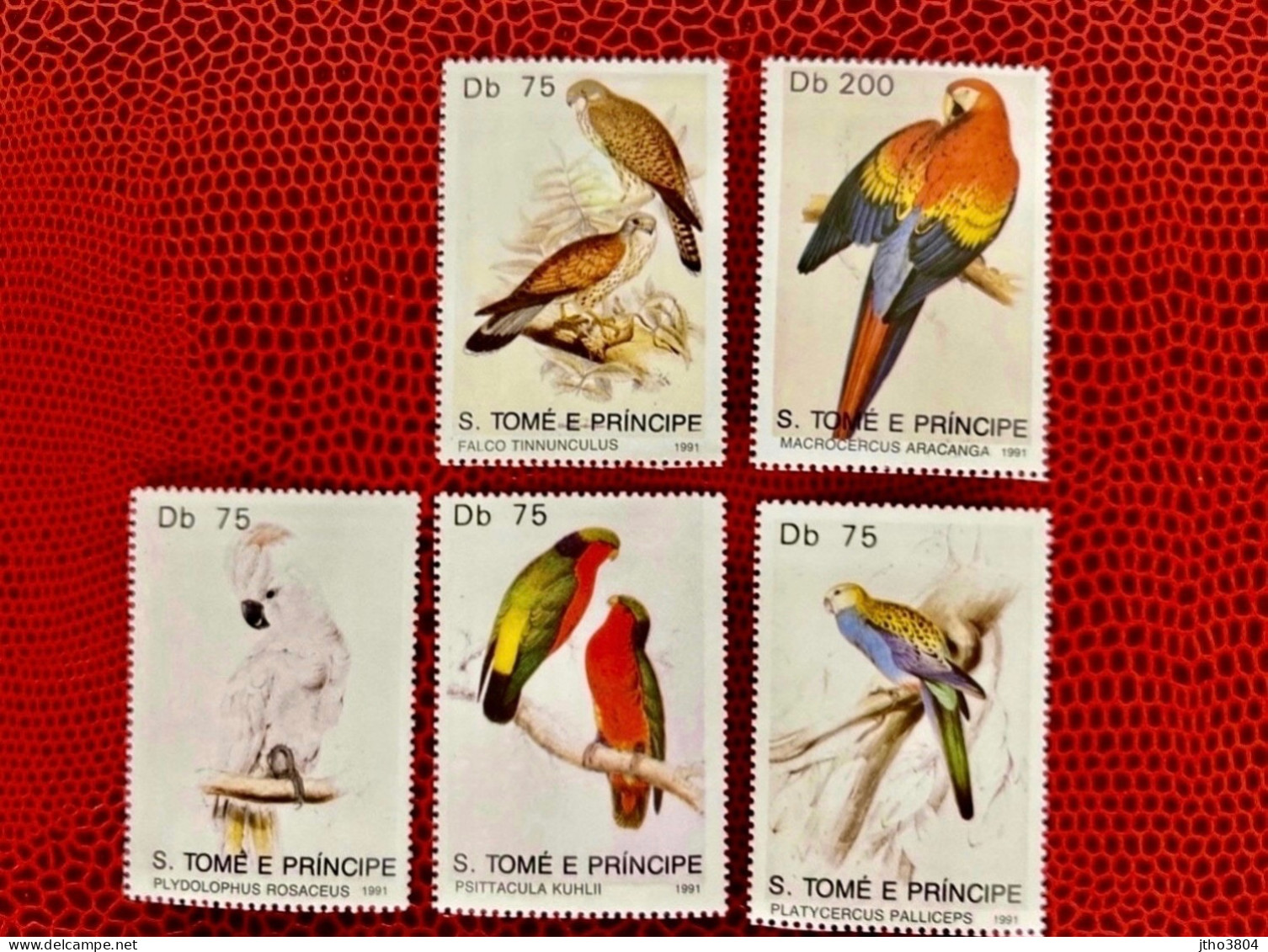 ST TOME E PRINCIPE 1991 5v Neuf MNH ** Mi 1246 / 1250 YT 1037 / 1041 Pájaro Bird Pássaro Vogel Ucello Oiseau - Parrots