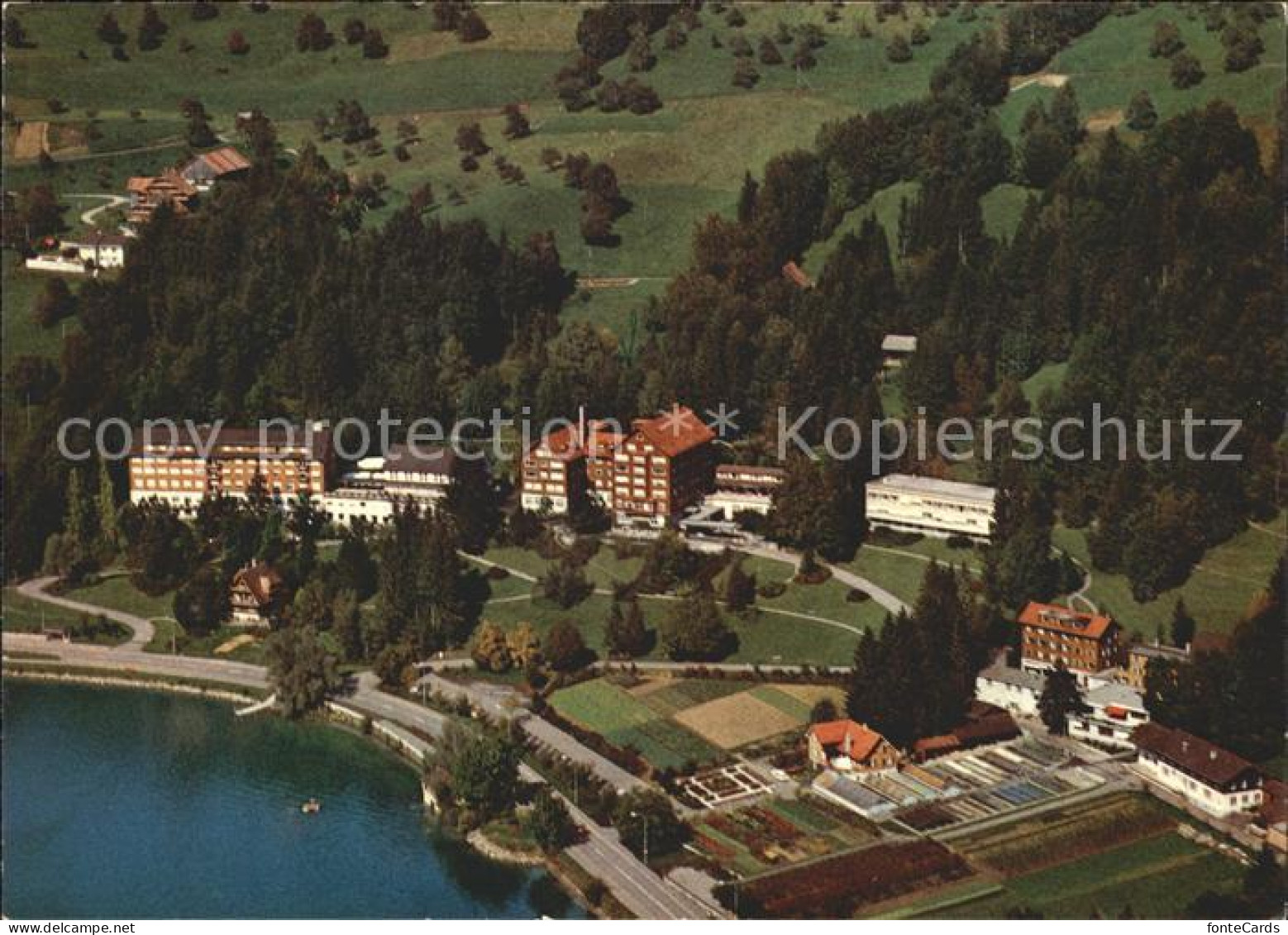 11880308 Oberaegeri Kurhaus Laendli Fliegeraufnahme Oberaegeri - Sonstige & Ohne Zuordnung