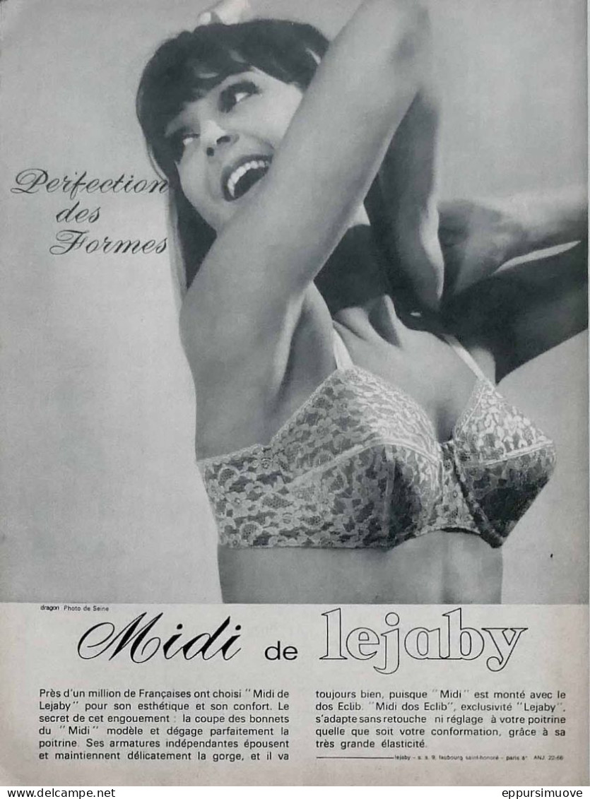 Publicité Papier  LINGERIE LEJABY Mai 1964 FAC 993 - Advertising