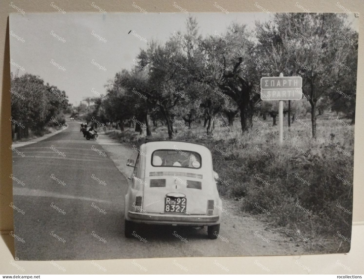 Greece Photo Moto And Car Street Sparti 1966 - Europa