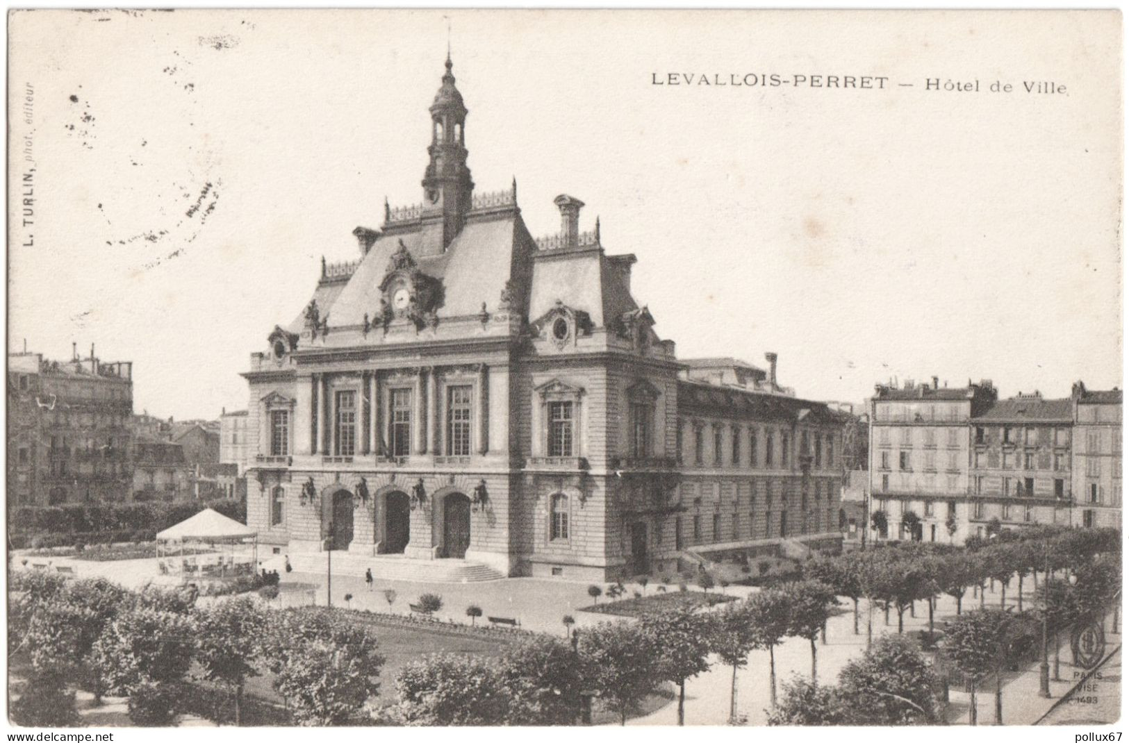 CPA DE LEVALLOIS-PERRET  (HAUTS DE SEINE)  HÔTEL DE VILLE - Levallois Perret