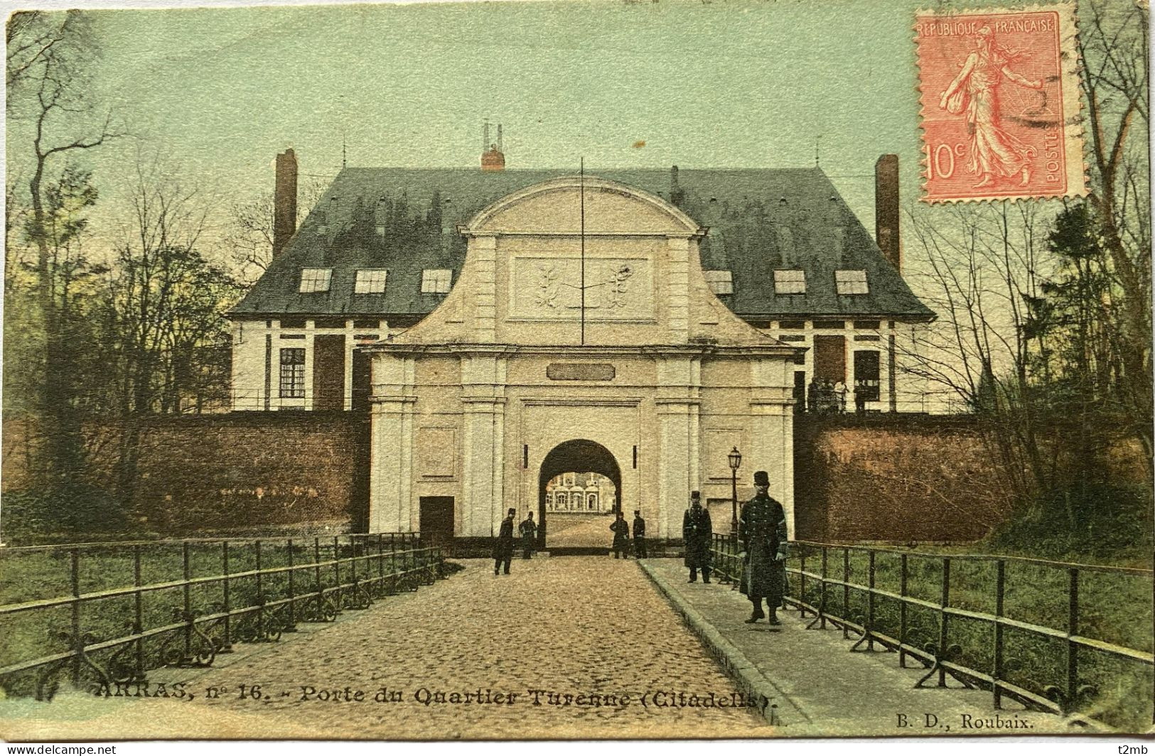 CPA ARRAS, N° 16 (Pas De Calais). Porte Du Quartier Turenne (Citadelle) - Arras