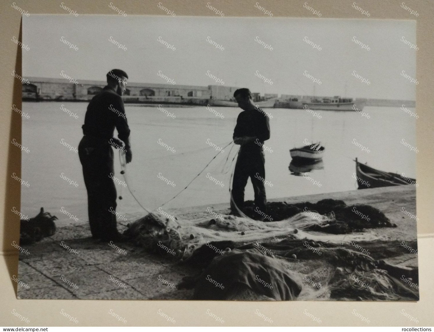 Italia Foto Sailors Pescatori MOLA DI BARI 1965 - Europe