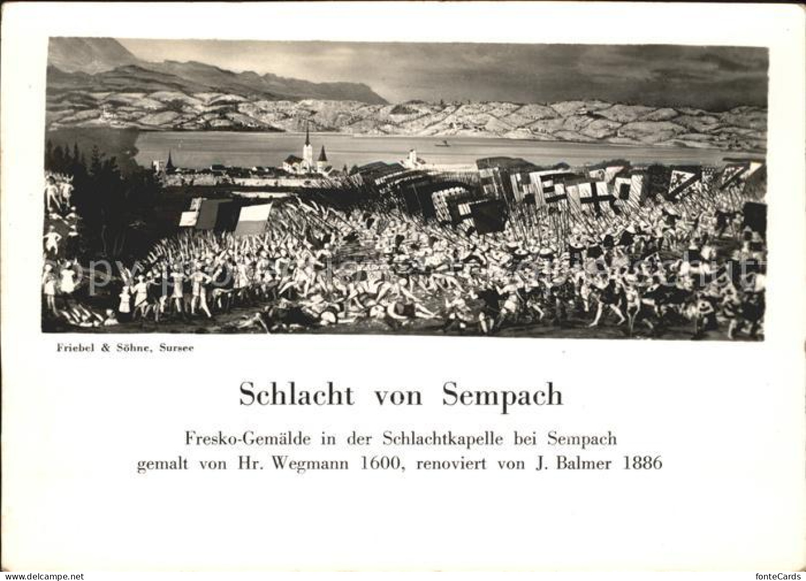 11879131 Sempach LU Schlacht Fresko-Gemaelde Schlachtkapelle  Sempach - Altri & Non Classificati