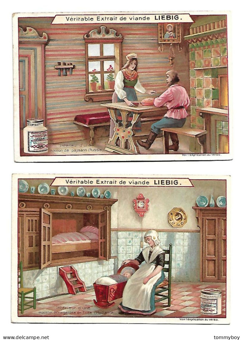 S 819, Liebig 6 Cards, Intérieur D'une Maison  (ref B20) - Liebig