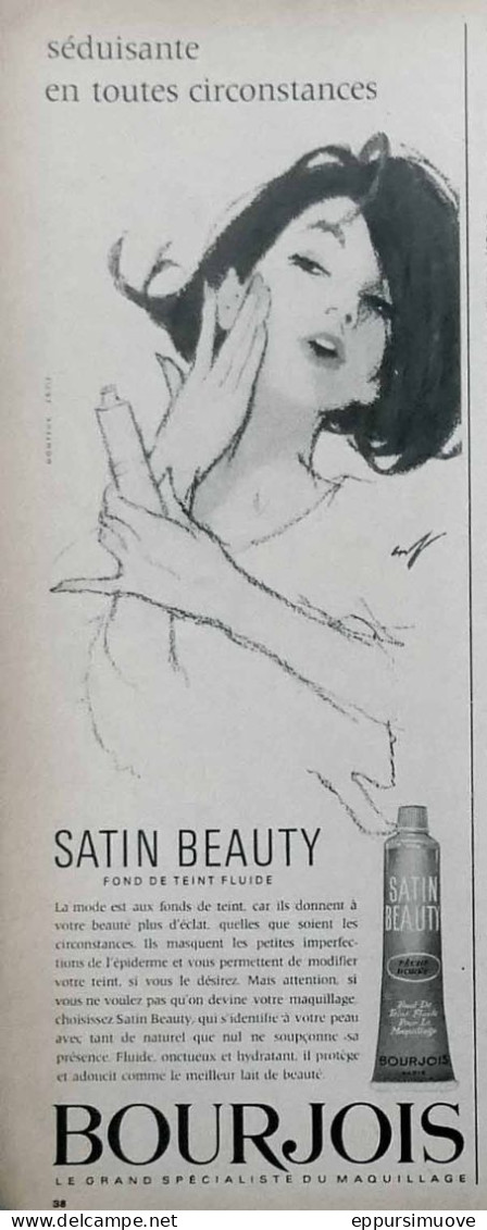 Publicité Papier  BOURJOIS SOIN MAQUILLAGE Mai 1964 FAC 992 - Werbung