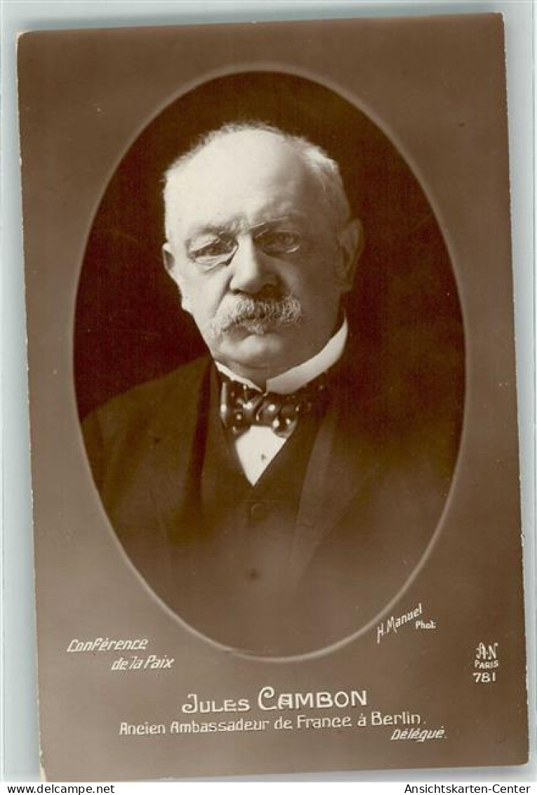 10638606 - Jules Cambon Diplomat  Photograph  Henri  Manuel Verlag A. Noyer  781 AK   Politik - Photographs