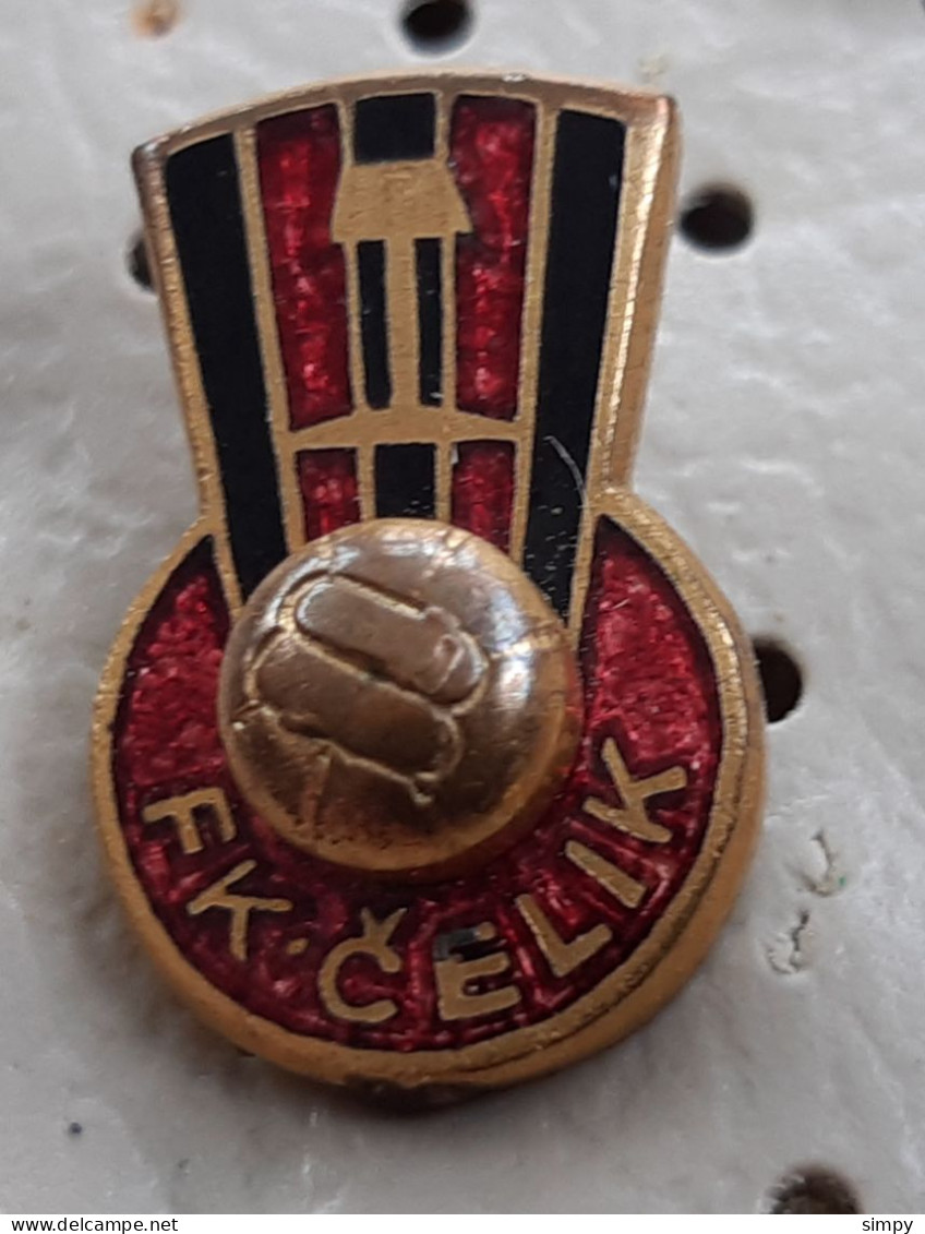 Football Club FK CELIK Zenica Bosnia Ex Yugoslavia Vintage Enamel Pin - Fútbol