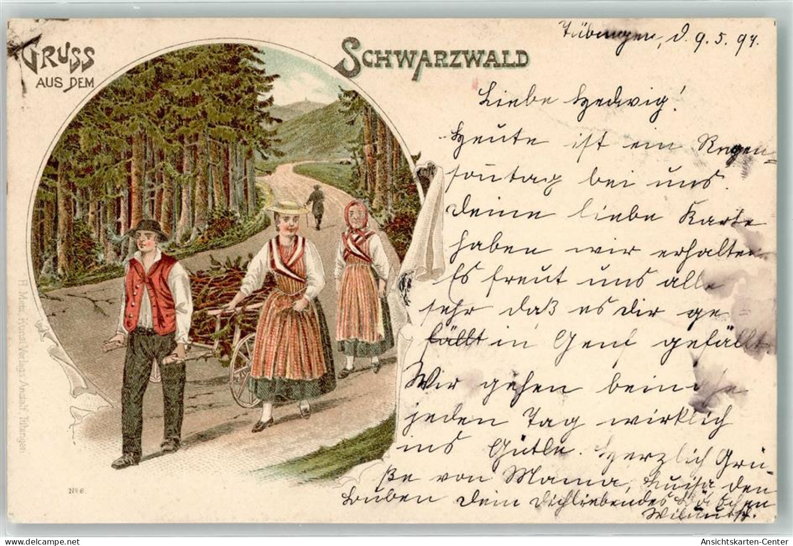 13932106 - Gruss Aus Dem Schwarzwald  Reisigsammler AK - Andere & Zonder Classificatie