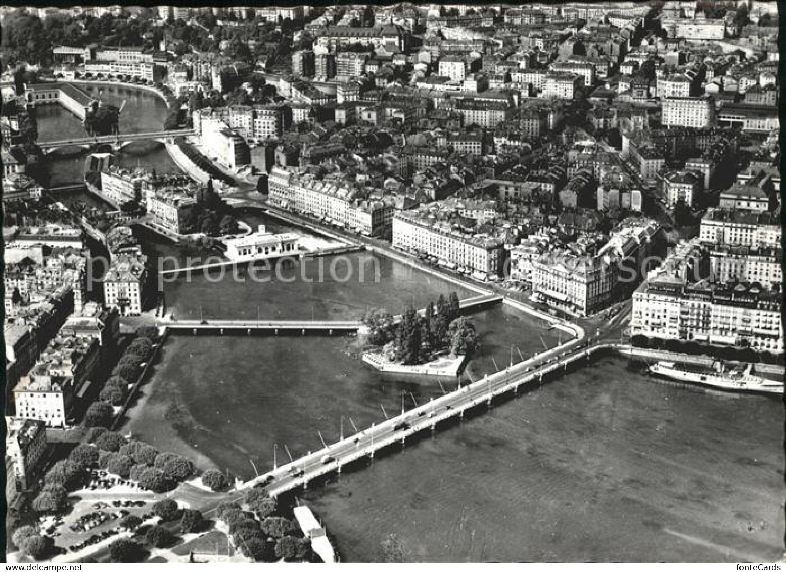 11879014 Geneve GE Rousseau Et Les Ponts Geneve - Otros & Sin Clasificación