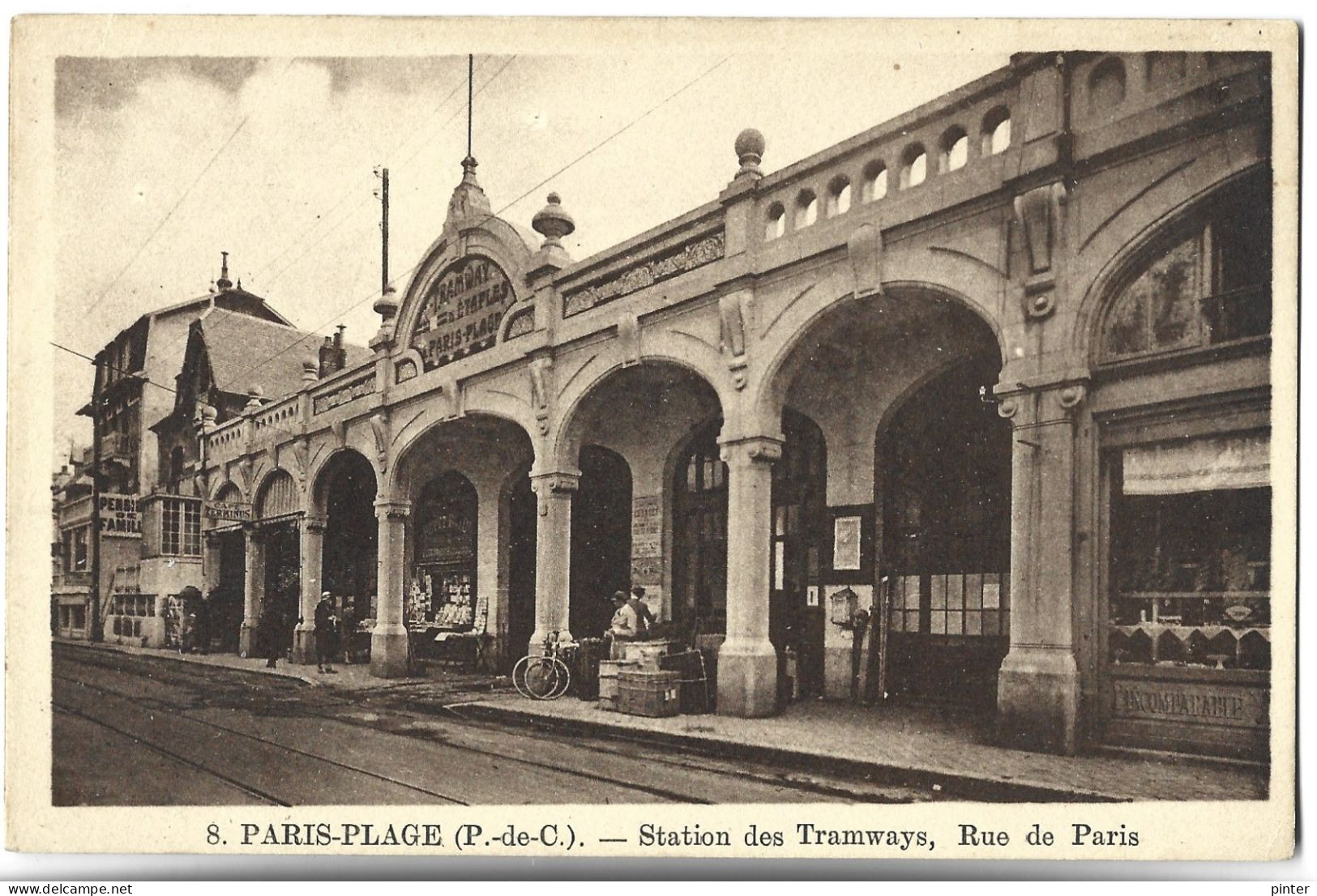 LE TOUQUET PARIS PLAGE - Station Des Tramways - Rue De Paris - Le Touquet