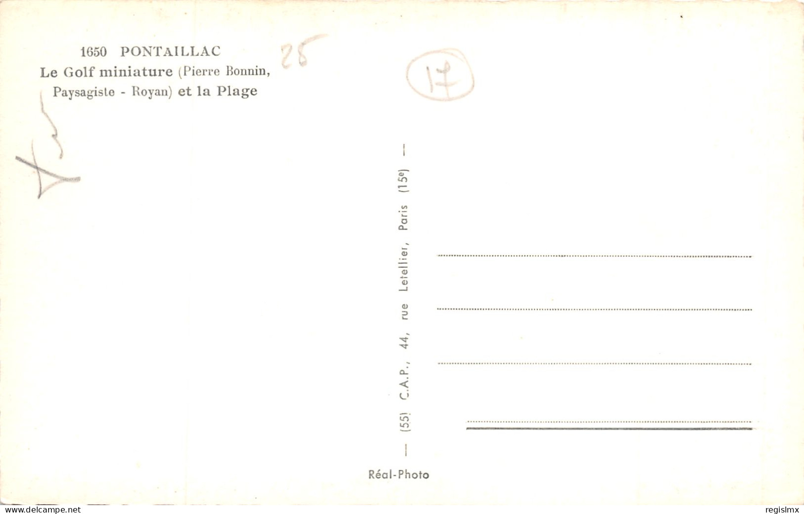 25-PONTAILLAC-N°2032-H/0093 - Other & Unclassified