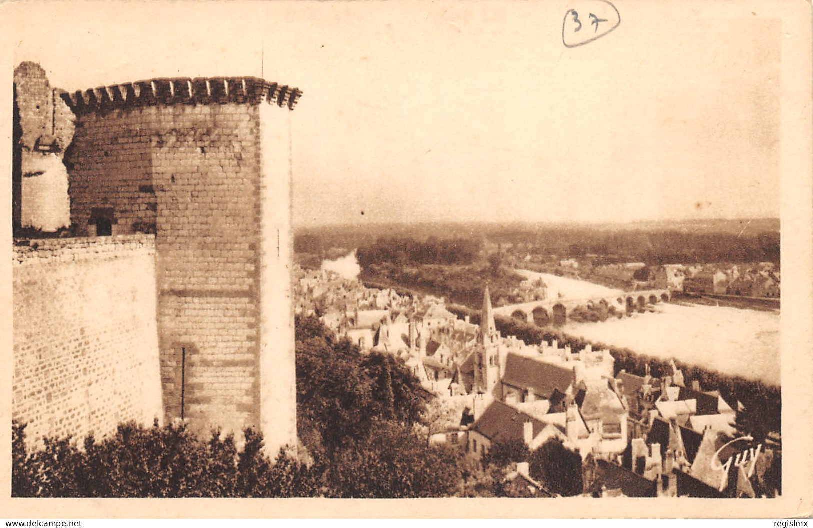 37-CHINON-CHÂTEAU DU COUDRAY-N°2033-D/0055 - Chinon