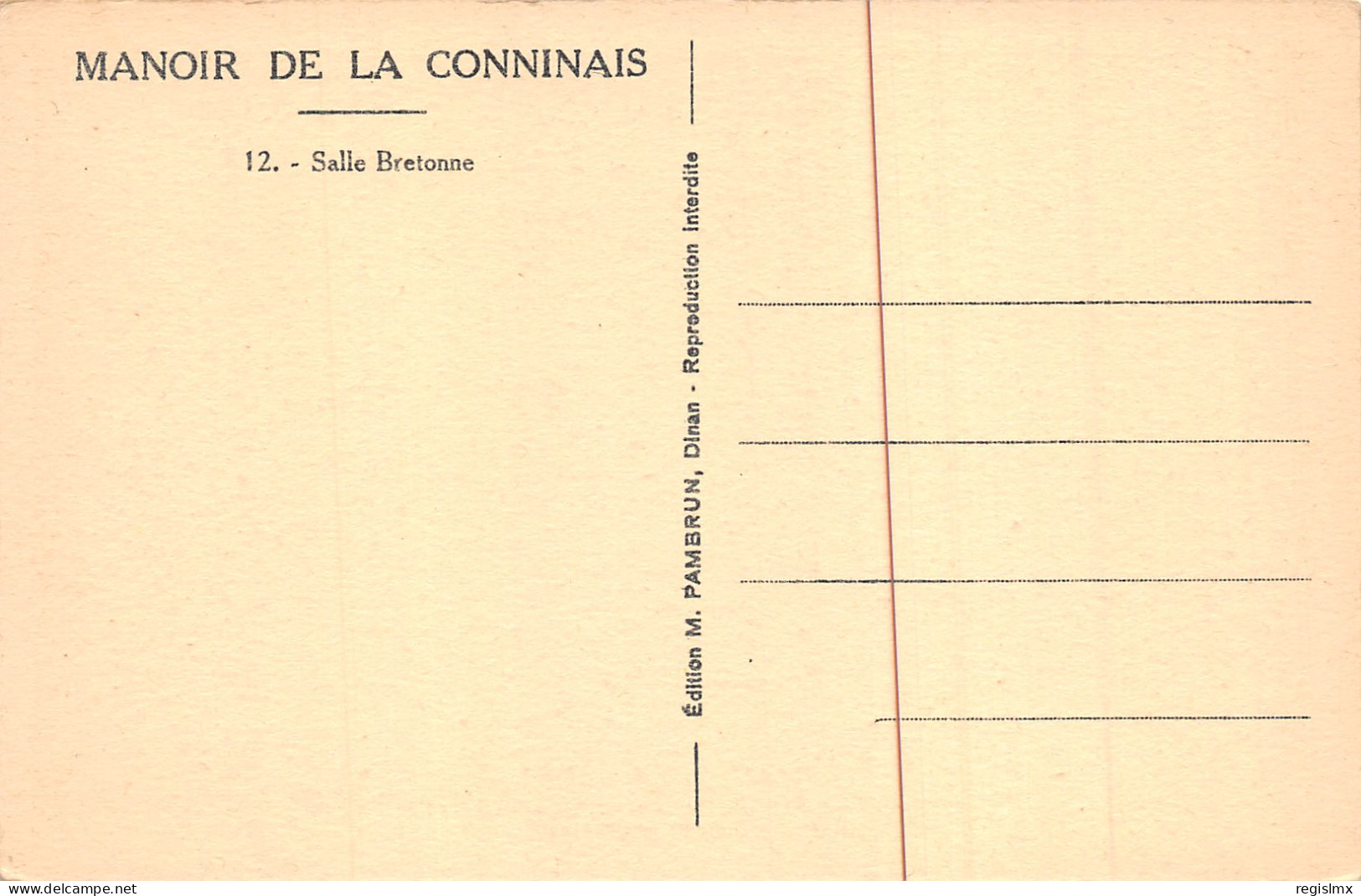22-DINAN-MANOIR DE LA CONNINAIS-N°2033-B/0241 - Dinan