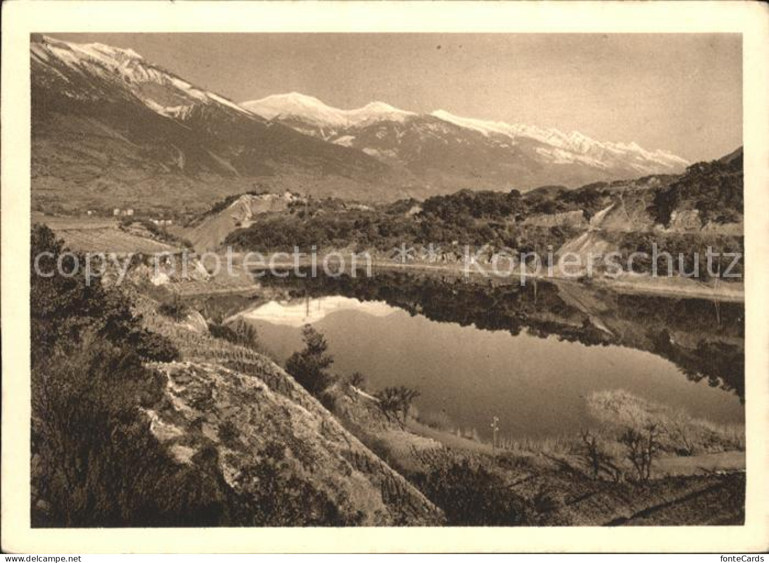 11878770 Sierre VS Le Miroir Lac De Geronde Et Le Torrenthorn Sierre - Otros & Sin Clasificación