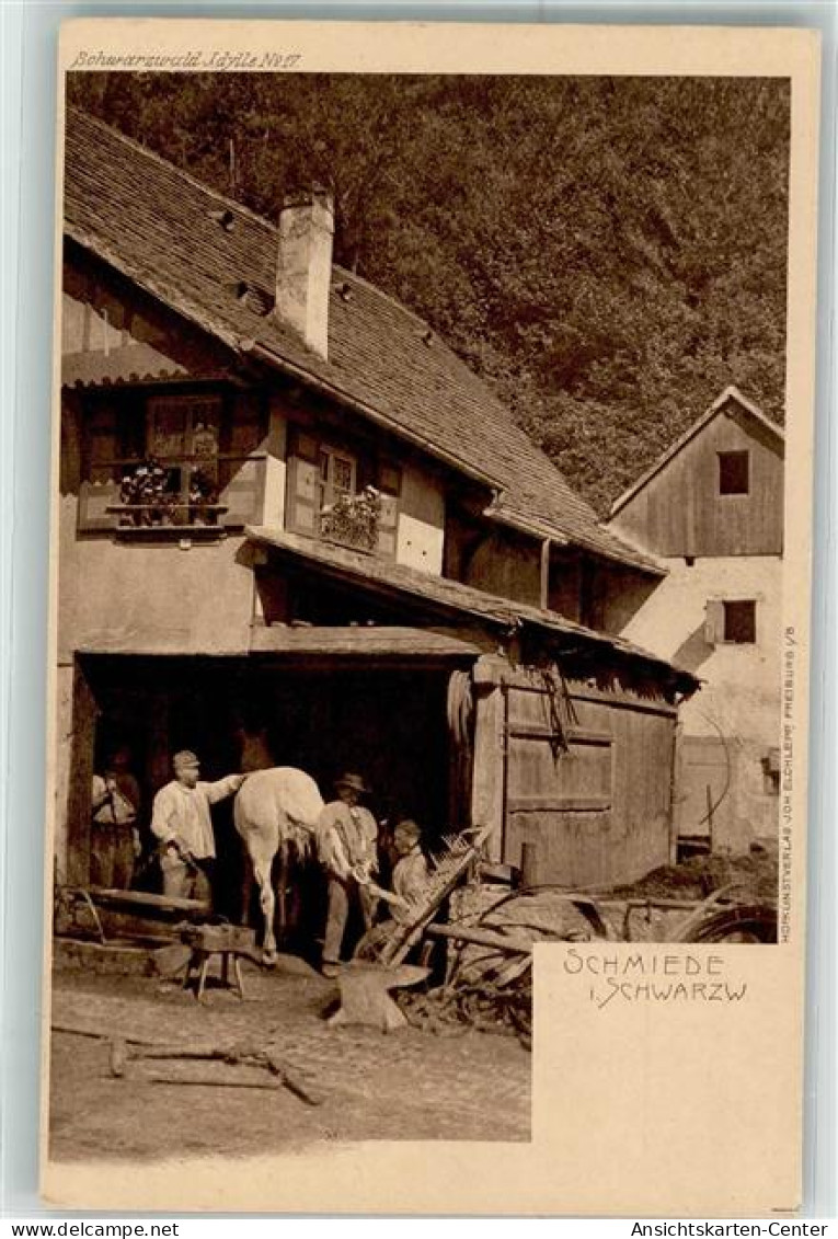 13947606 - Schmiede Pferd Schwarzwaldhaus - Andere & Zonder Classificatie