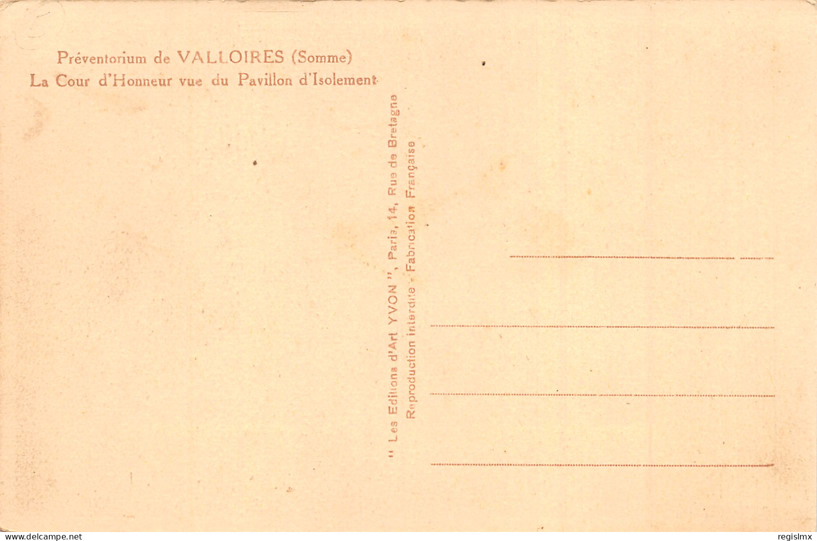 80-VALLOIRES-LE PREVENTORIUM-N°2033-H/0369 - Other & Unclassified