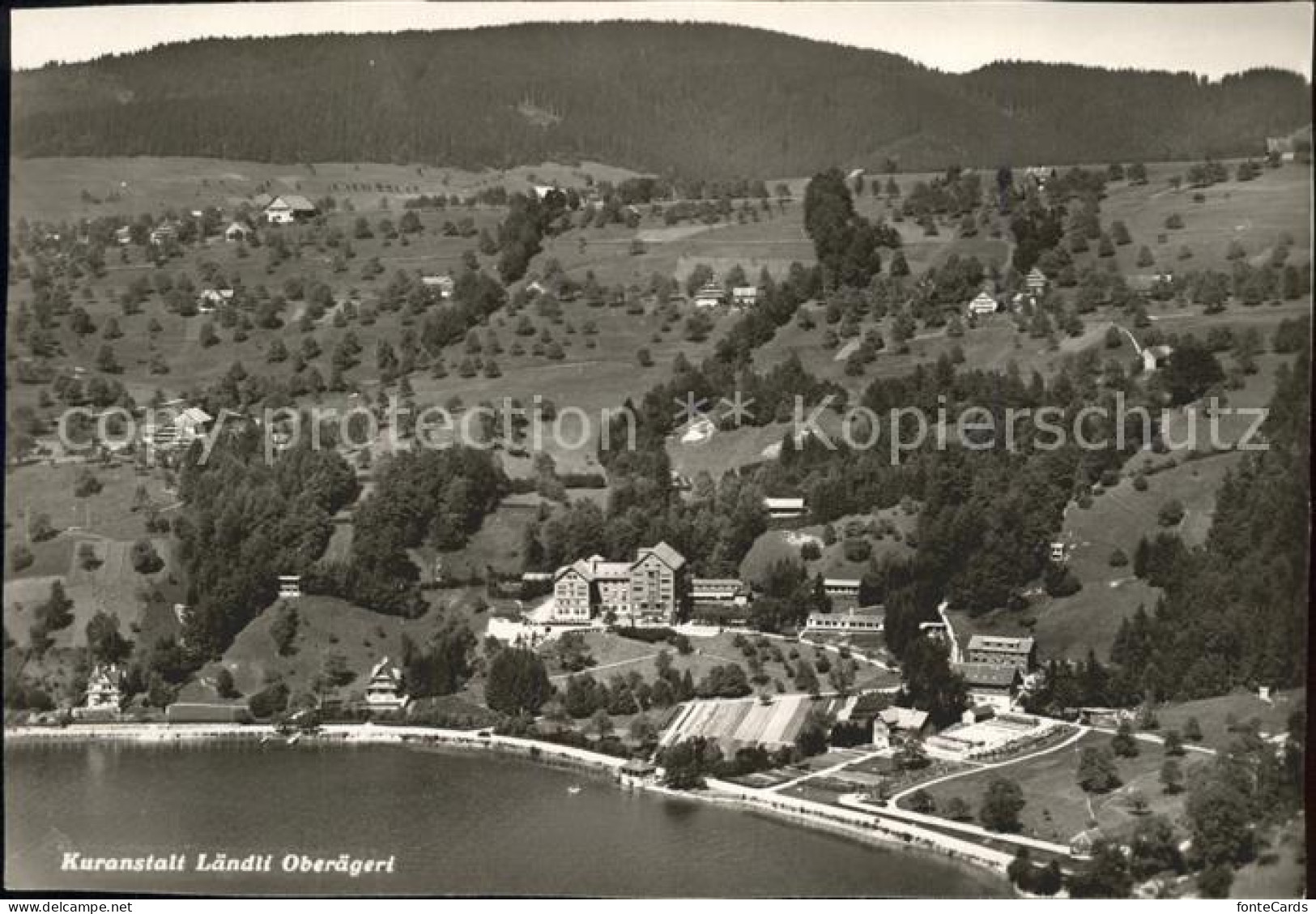 11878741 Oberaegeri Kuranstalt Laendli Fliegeraufnahme Oberaegeri - Sonstige & Ohne Zuordnung