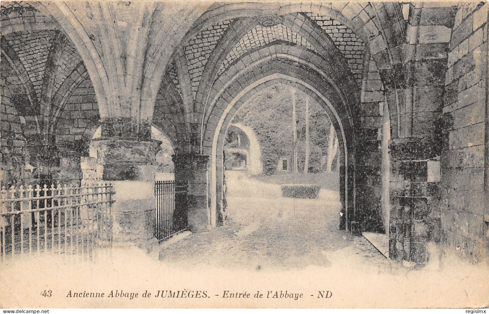 76-JUMIEGES-ANCIENNE ABBAYE-N°2033-H/0157 - Jumieges