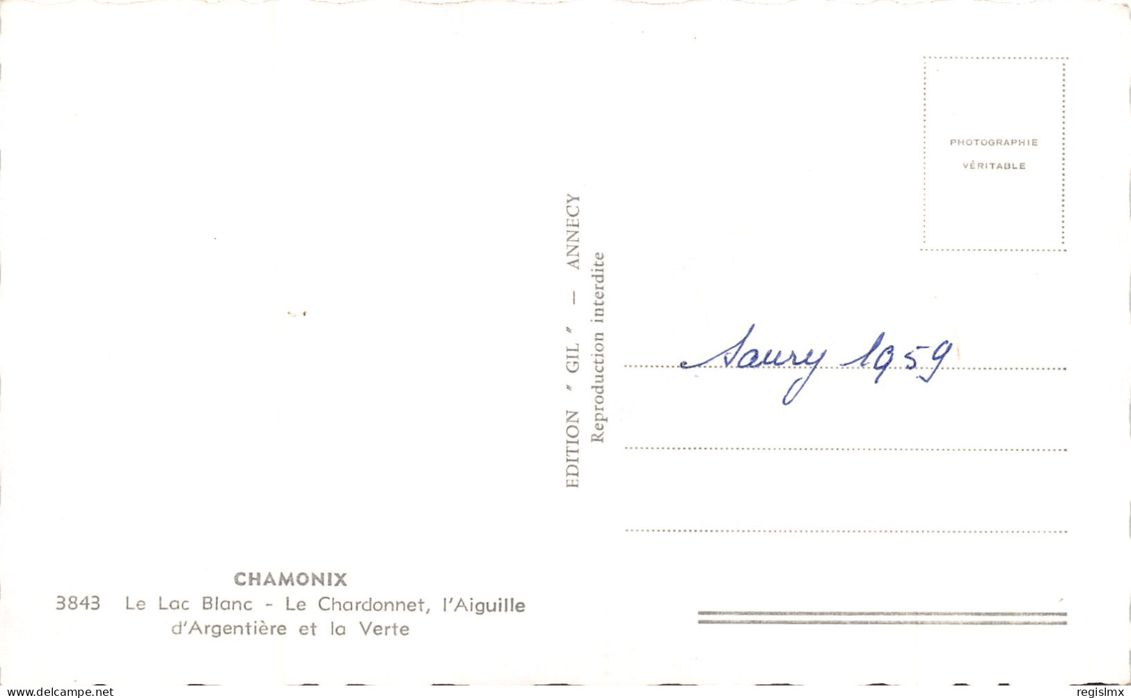 74-CHAMONIX-L AIGUILLE D ARGENTIERE-N°2034-E/0011 - Chamonix-Mont-Blanc