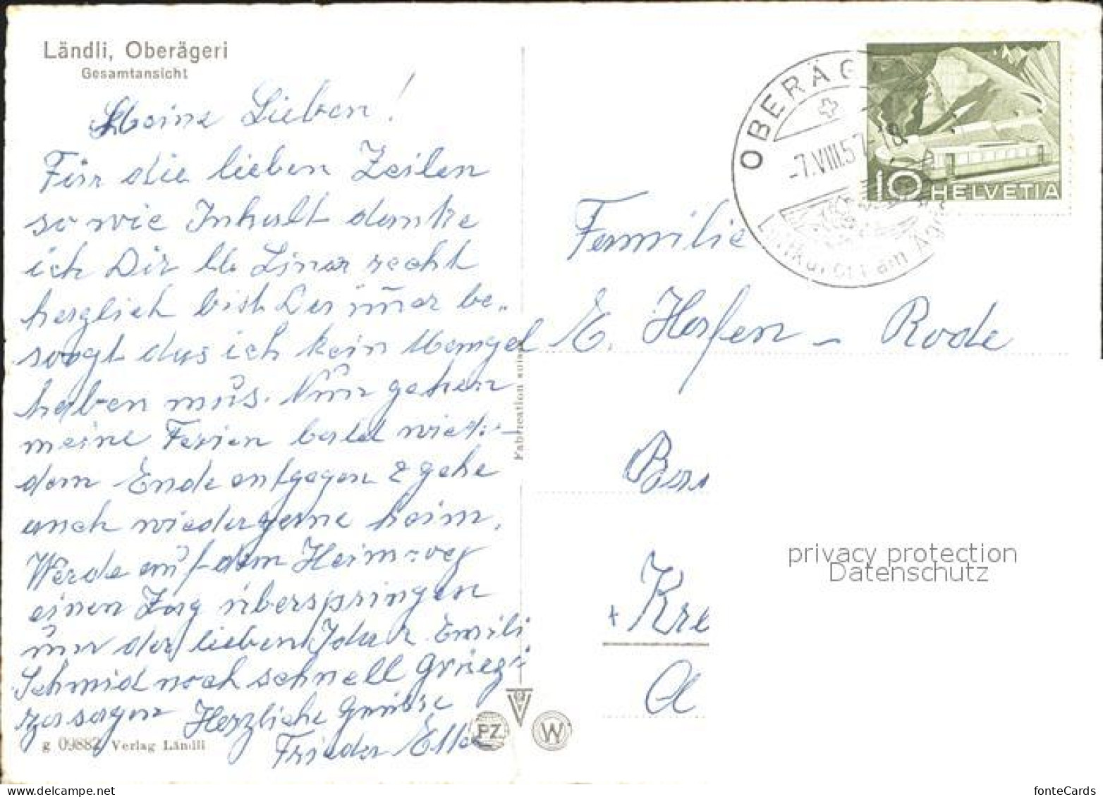 11878708 Oberaegeri Laendli Oberaegeri - Sonstige & Ohne Zuordnung