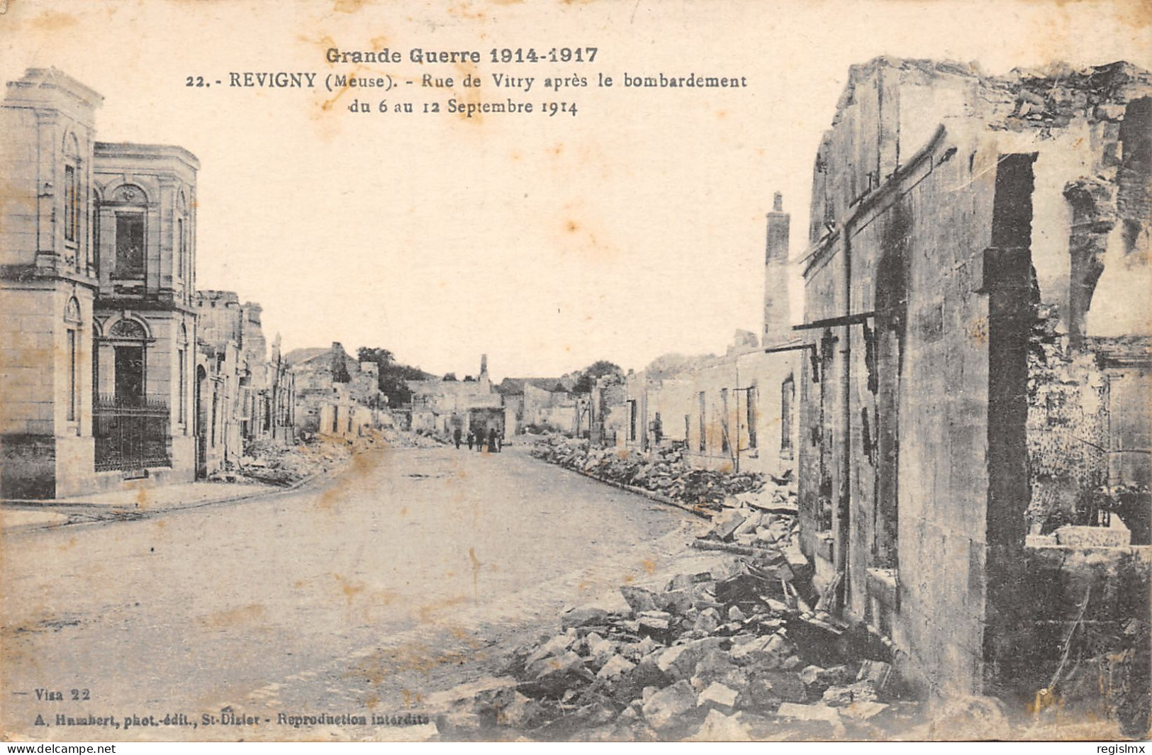 55-REVIGNY-BOMBARDEE-N°2034-C/0193 - Revigny Sur Ornain