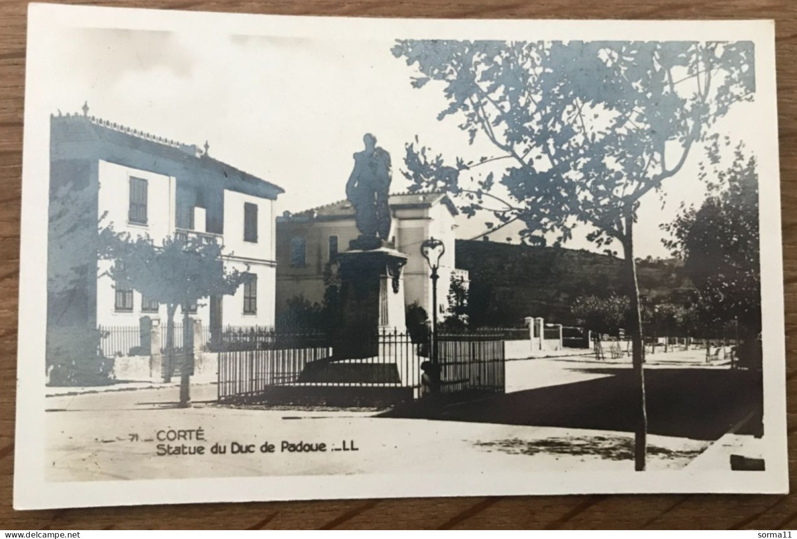 CPSM CORTE 20 Statue Du Duc De Padoue - Corte