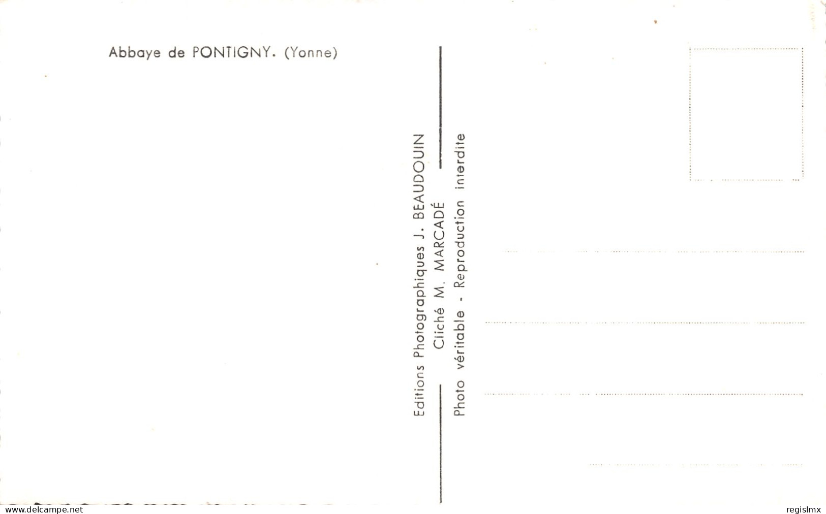 89-PONTIGNY-ABBAYE-N°2034-G/0061 - Pontigny