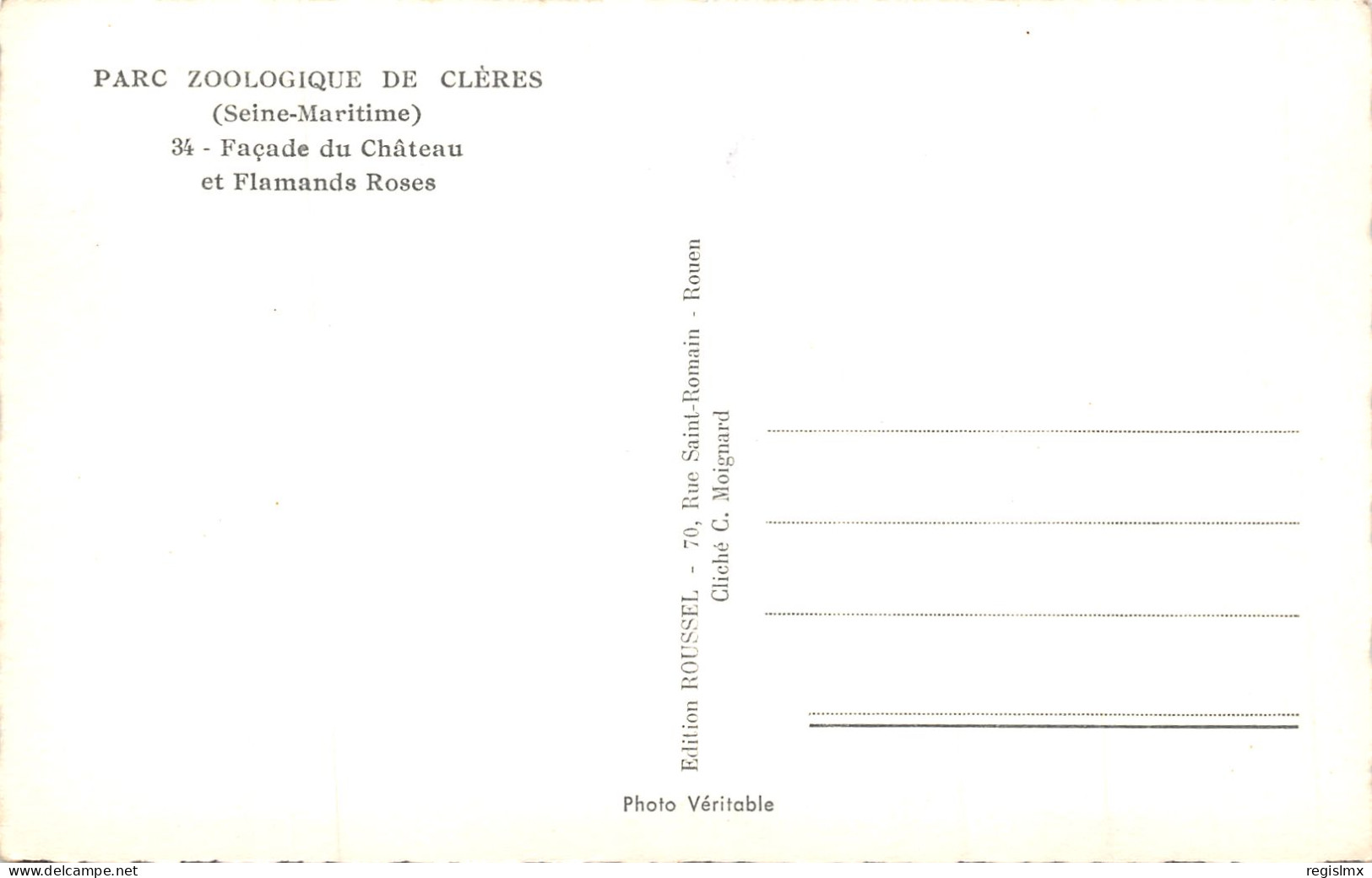 76-CLERES-PARC ZOOLOGIQUE-N°2034-F/0369 - Clères