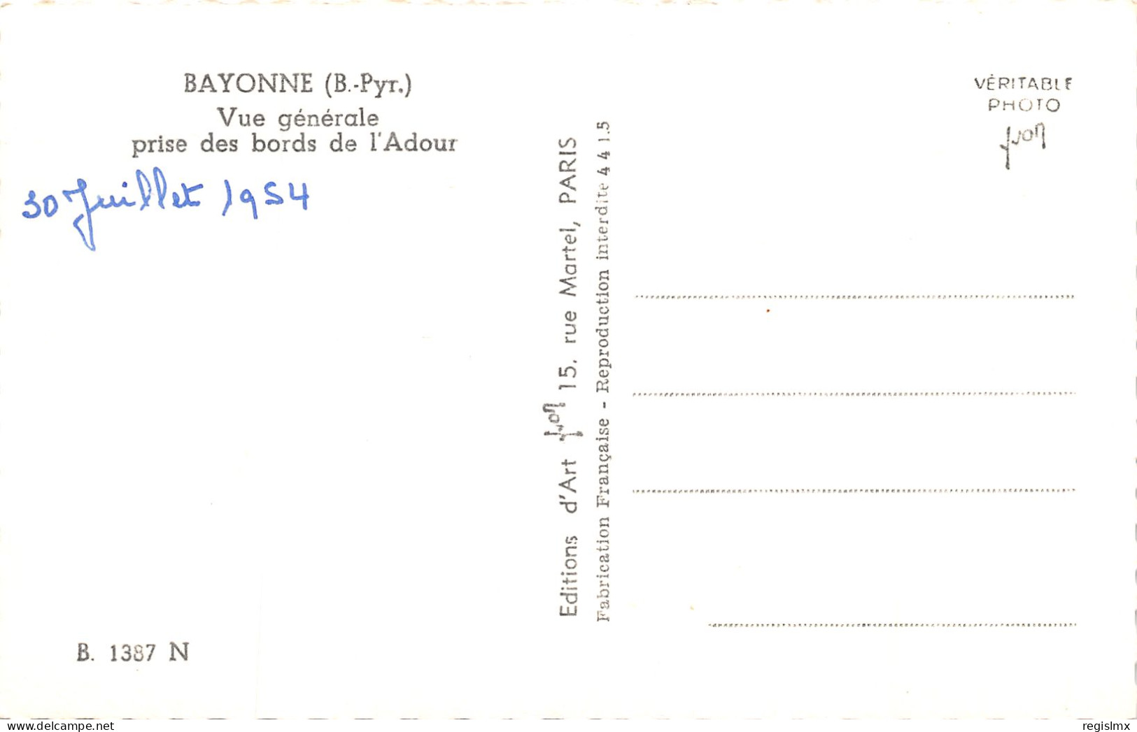 64-BAYONNE-N°2034-F/0329 - Bayonne