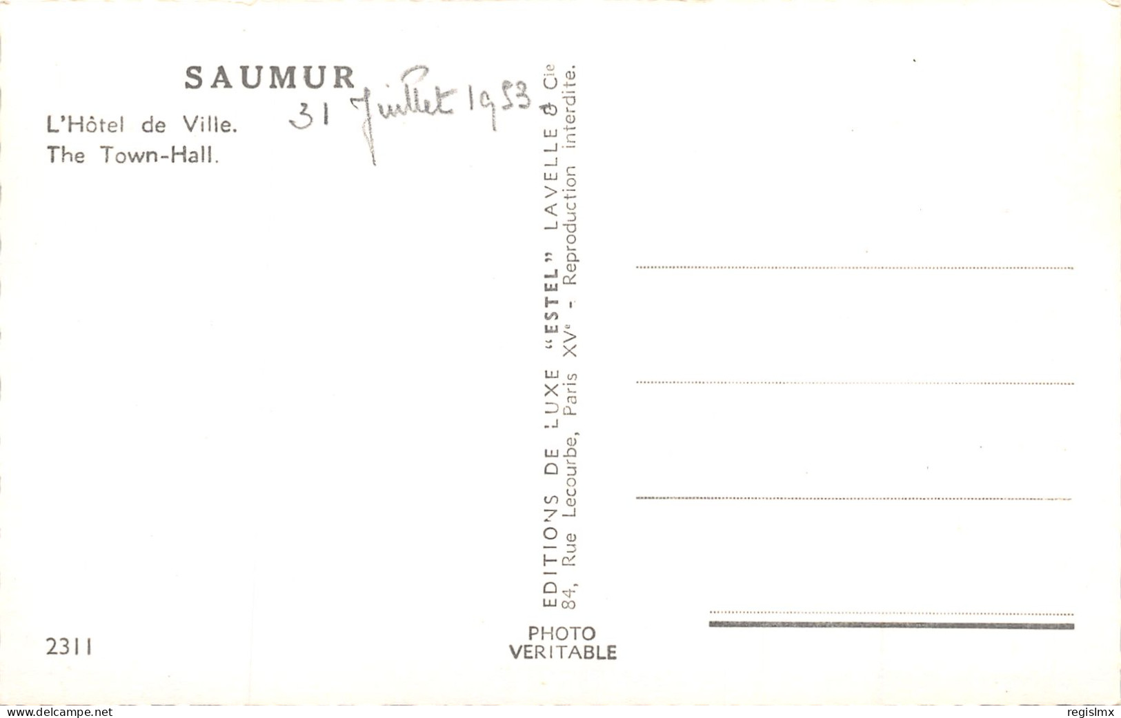 49-SAUMUR-N°2034-F/0315 - Saumur